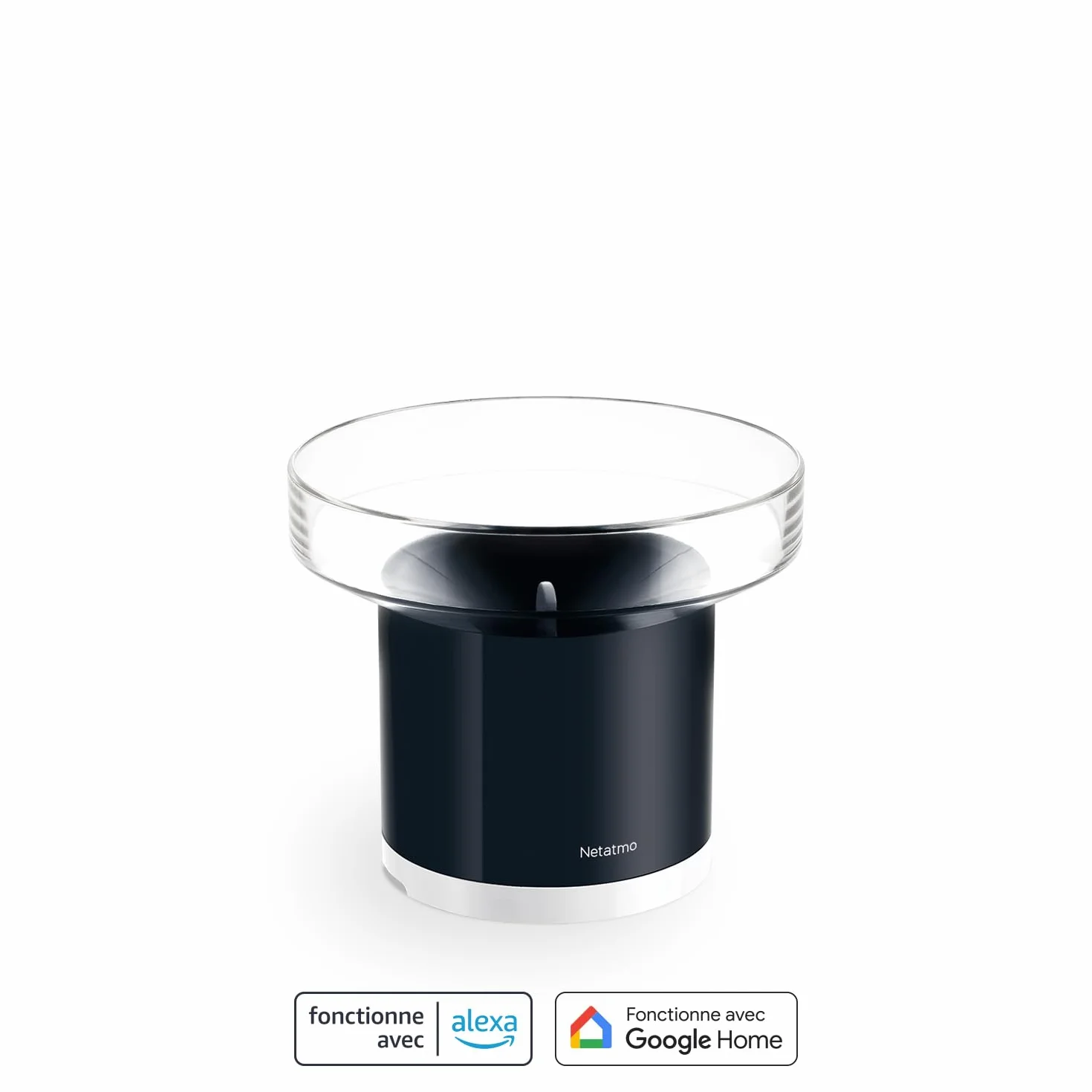Netatmo Pluviomètre connecté sans-Fil NRG01-WW Noir pour Station Météo