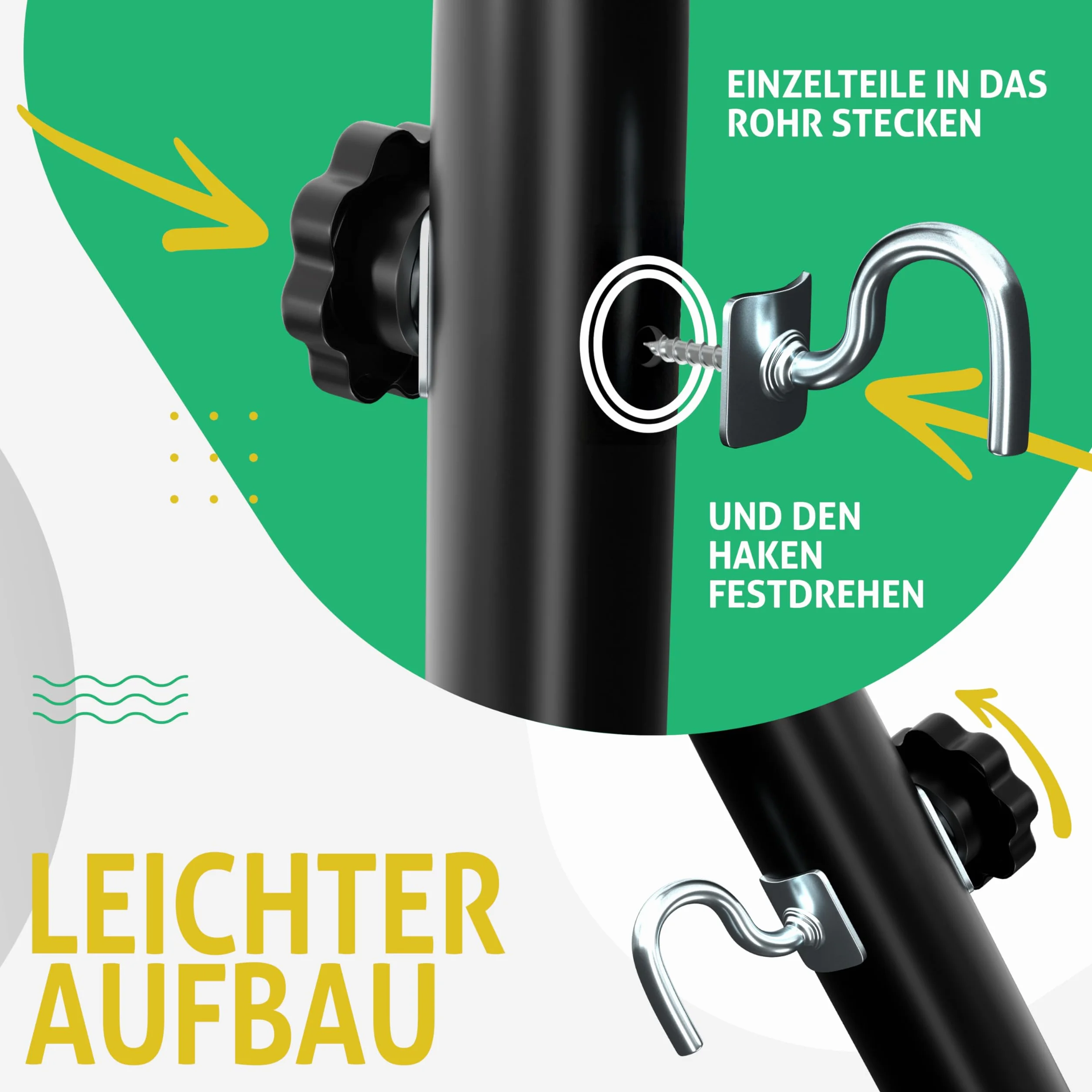 KESSER Hamac Lake Double avec Support 200 kg XXL Anthracite