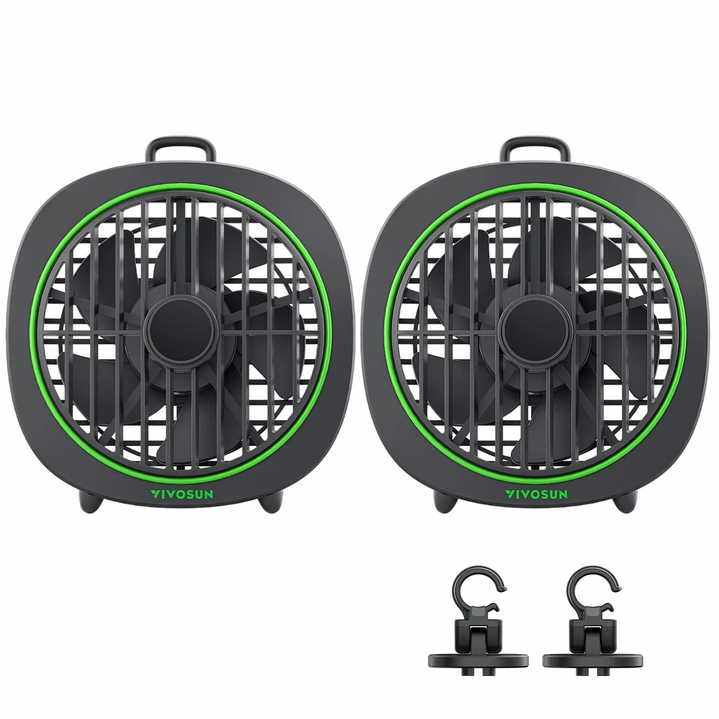 VIVOSUN AeroWave D4 Ventilateur de culture à pince 10 cm 3 vitesses angle réglable lot de 2