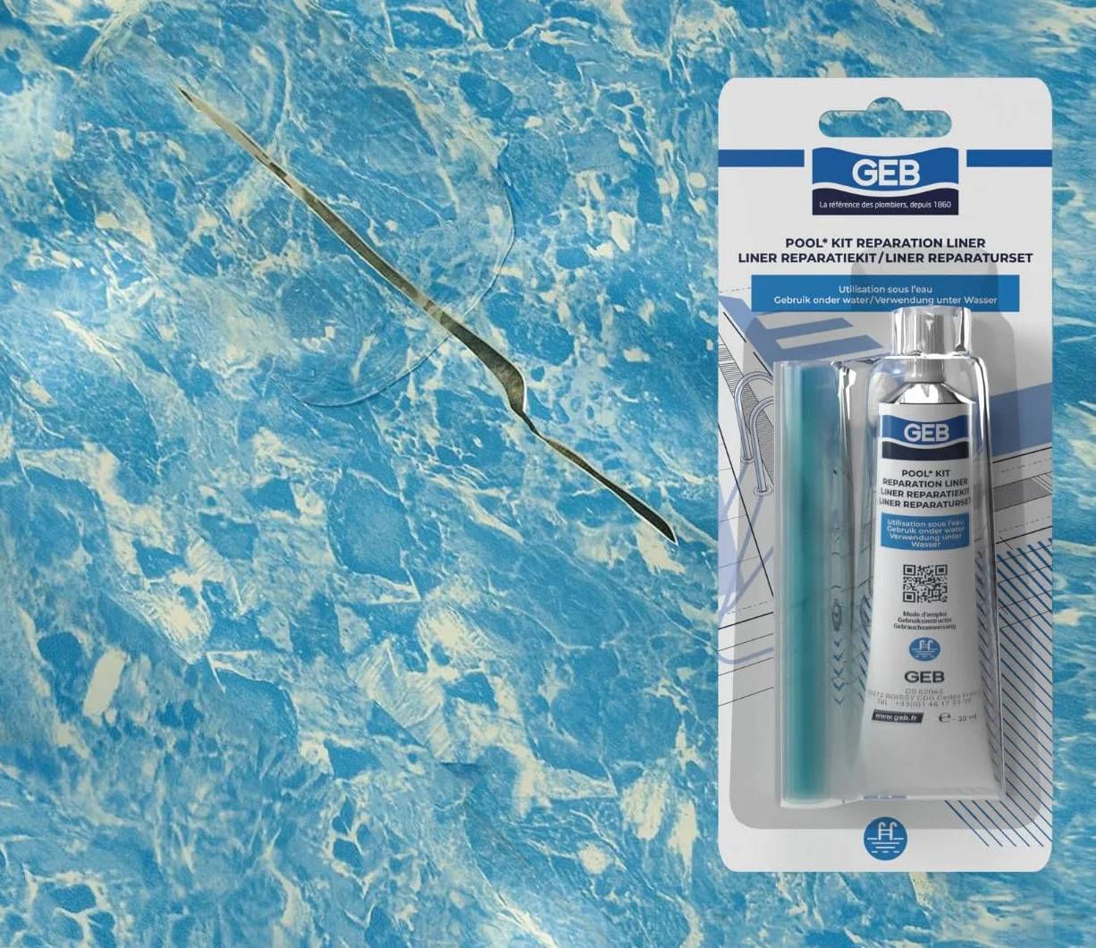 Kit Réparation Liner Piscine Spa Jaccuzzi Gonflables Bouées Matelas Pneumatiques