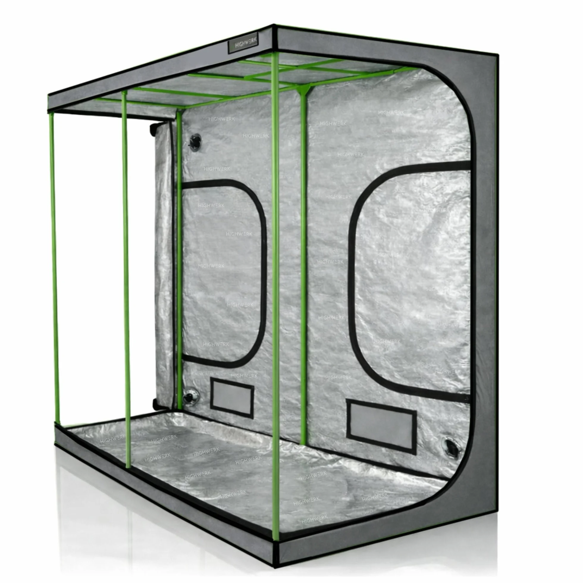 Tente de Culture 240 x 120 x 200 cm MyHomeGrow Grise Intérieur Plantes