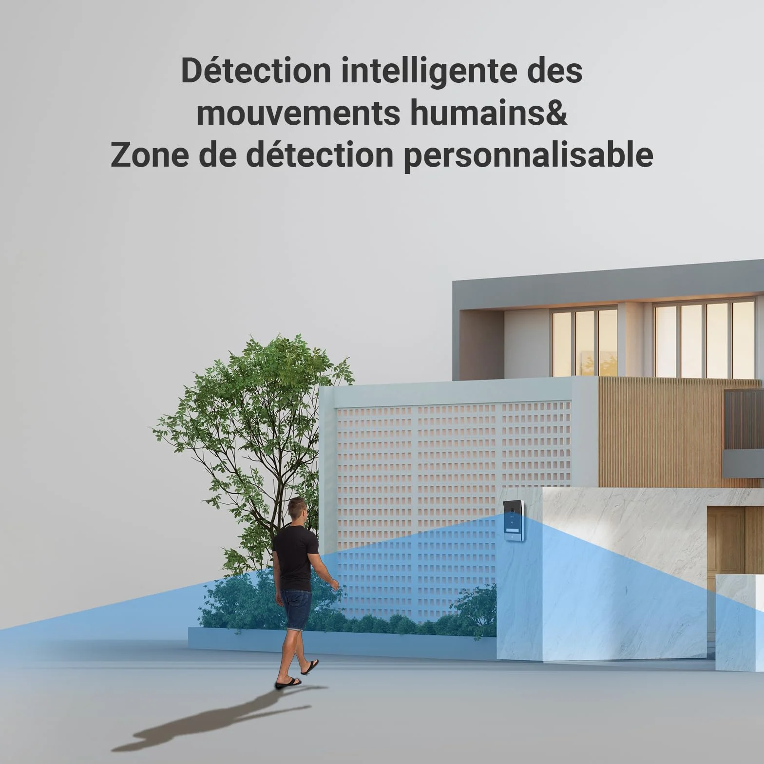 EZVIZ HP7 2K Visiophone Connecté Interphone Vidéo 7 Pouces Moniteur Tactile Unlock à Distance 2 Fils Détection Humaine RFID Audio Bidirectionnel Vision Nocturne étanche WiFi dual-Band