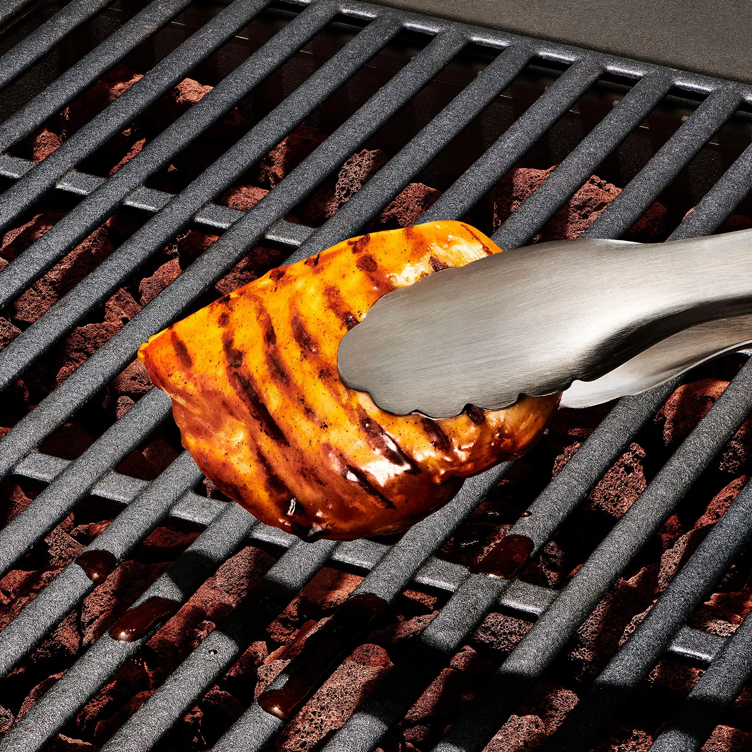 OXO Good Grips Juego de espátula y pinzas para barbacoa de Acero inoxidable