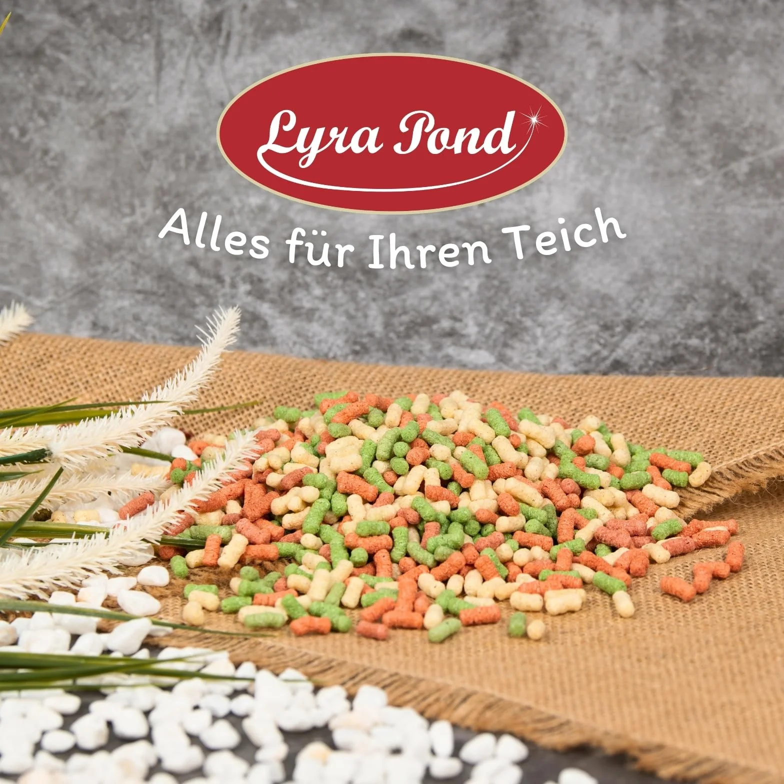 Lyra Pond Colour Sticks Mix 2 x 10 L Aliment pour Poissons Multicolore à la Spiruline