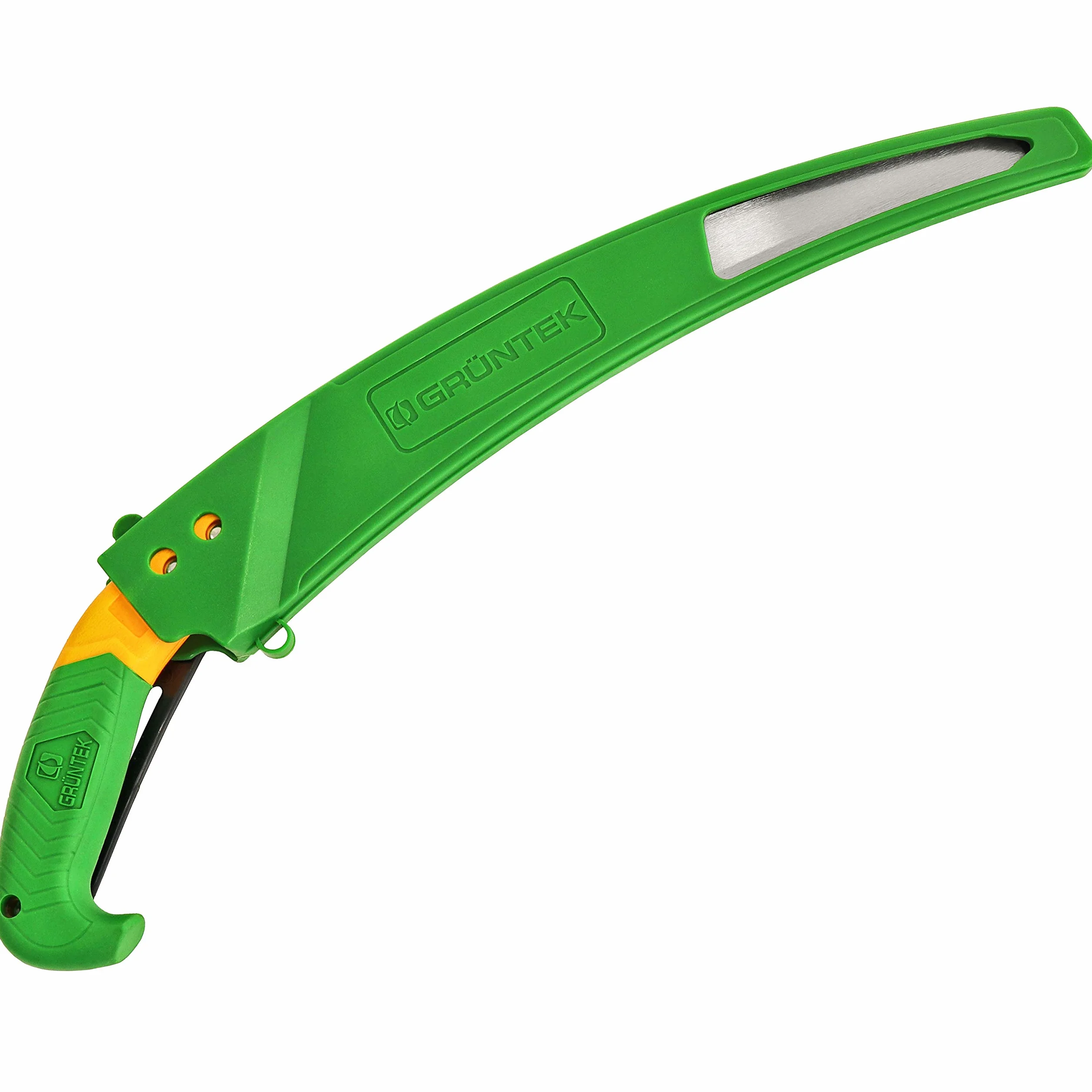 GRÜNTEK Scie d'élagage 380mm avec Lame Japonaise. Scie a main a bois Égoine. Outils de Jardinage Professionnel pour Jardin, Camping Bushcraft et Coupe de Branches