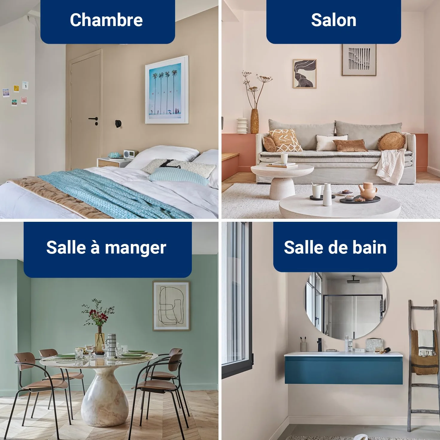 RIPOLIN - Peinture Intérieure Multi-Supports – Murs, Boiseries & Radiateurs – Ultra Couvrante – Lessivable – Application Facile – Ecolabel - Aspect Mat - 0,5L - Blanc