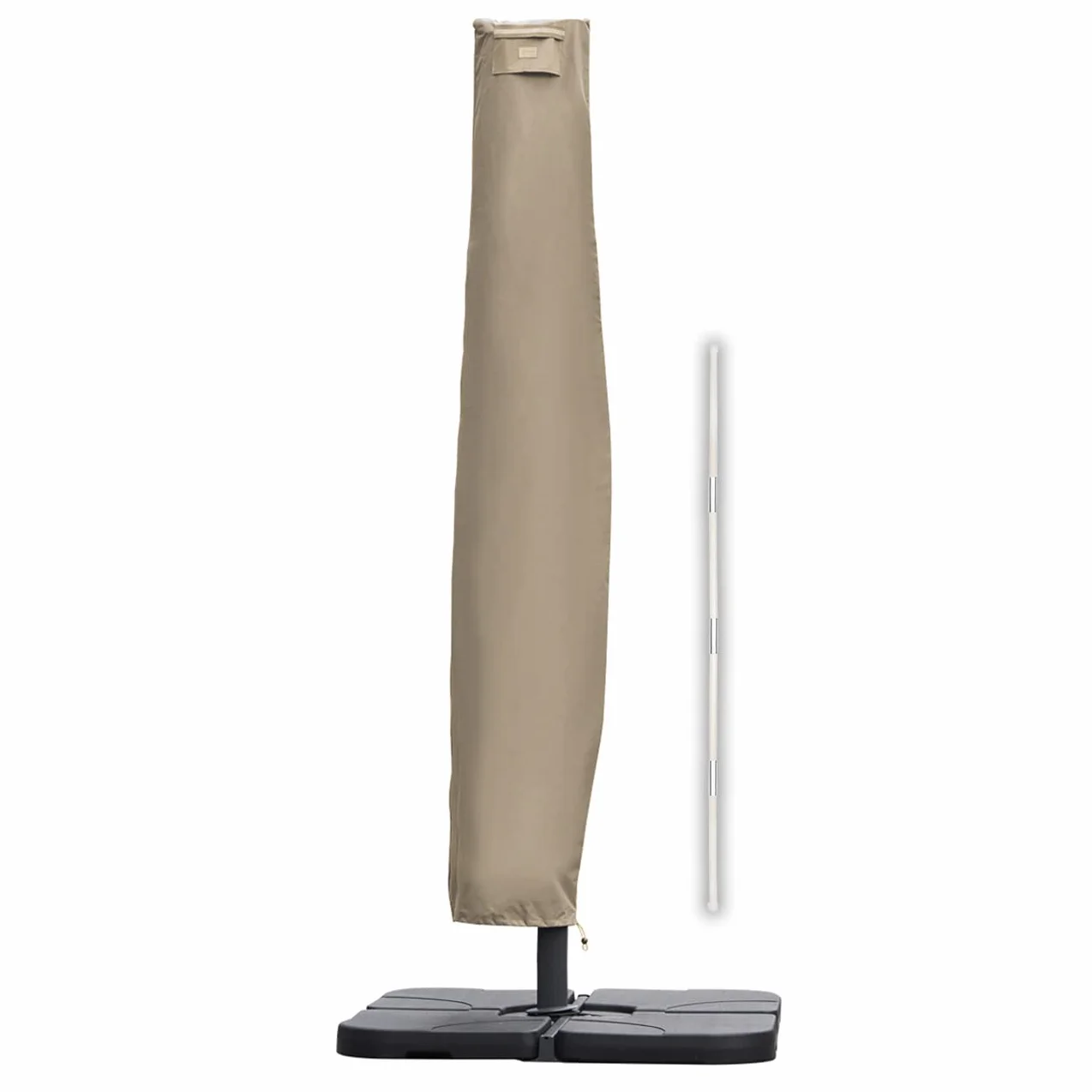 Sekey Housse de Protection Parasol Déporté 260x65cm Tissu Oxford 600D Imperméable Anti-UV