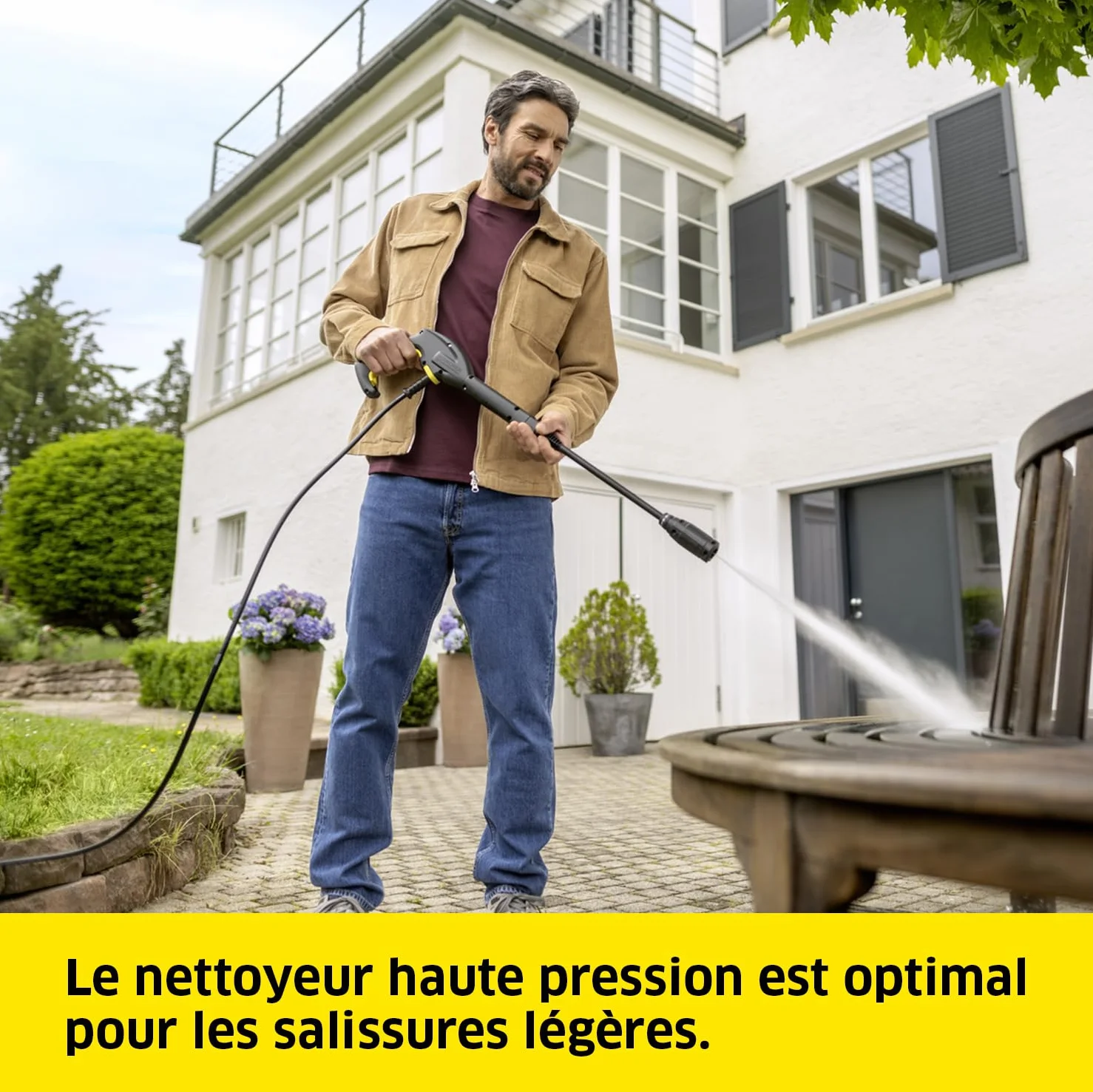 Kärcher Haute Pression K 3 Horizontal Plus, 120 Bar, 380 l/h, 25 m²/h, Filtre à Eau, Flexible et Pistolet