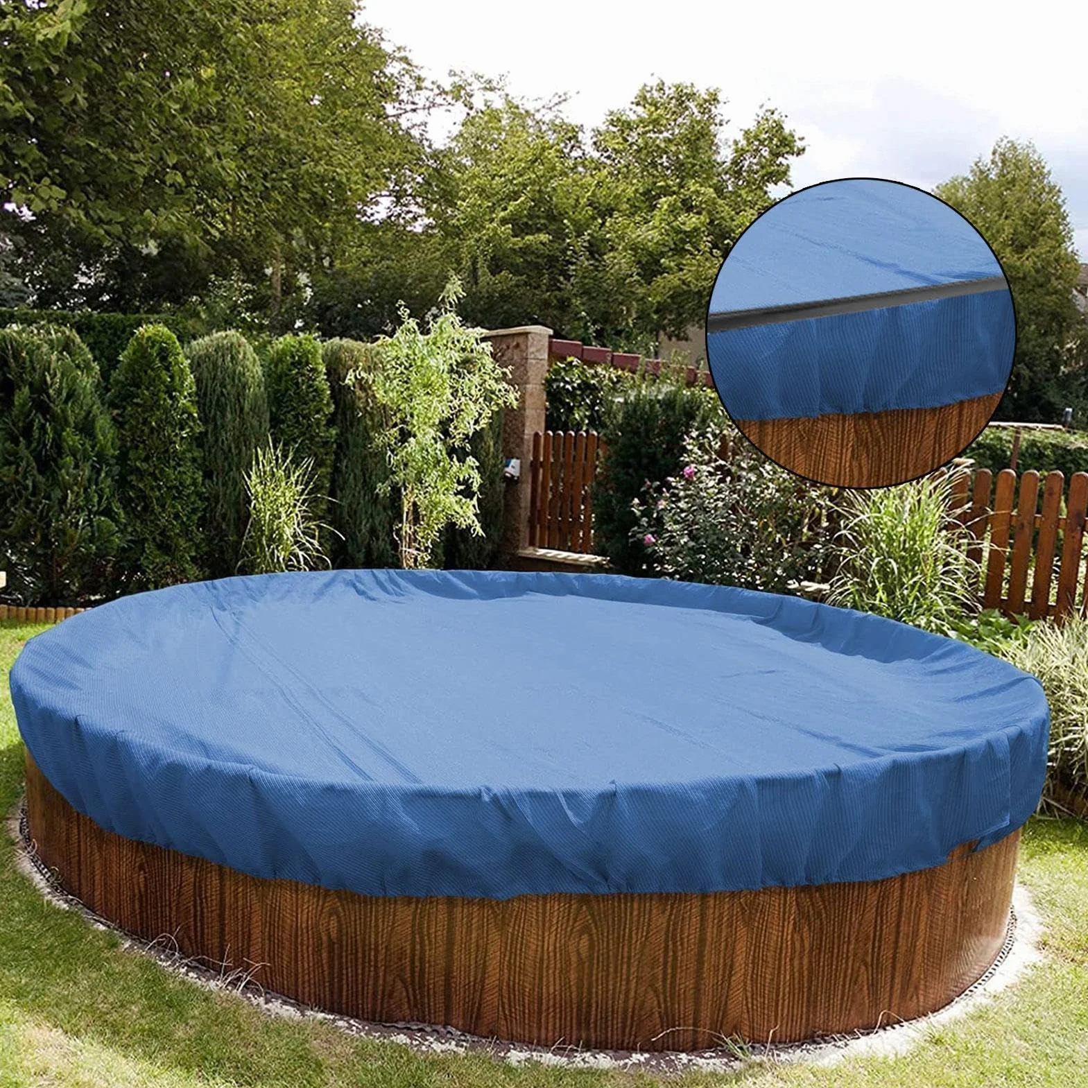 Bandes de margelle PE 61 cm pour piscine creusée - Clips d'adaptation réutilisables