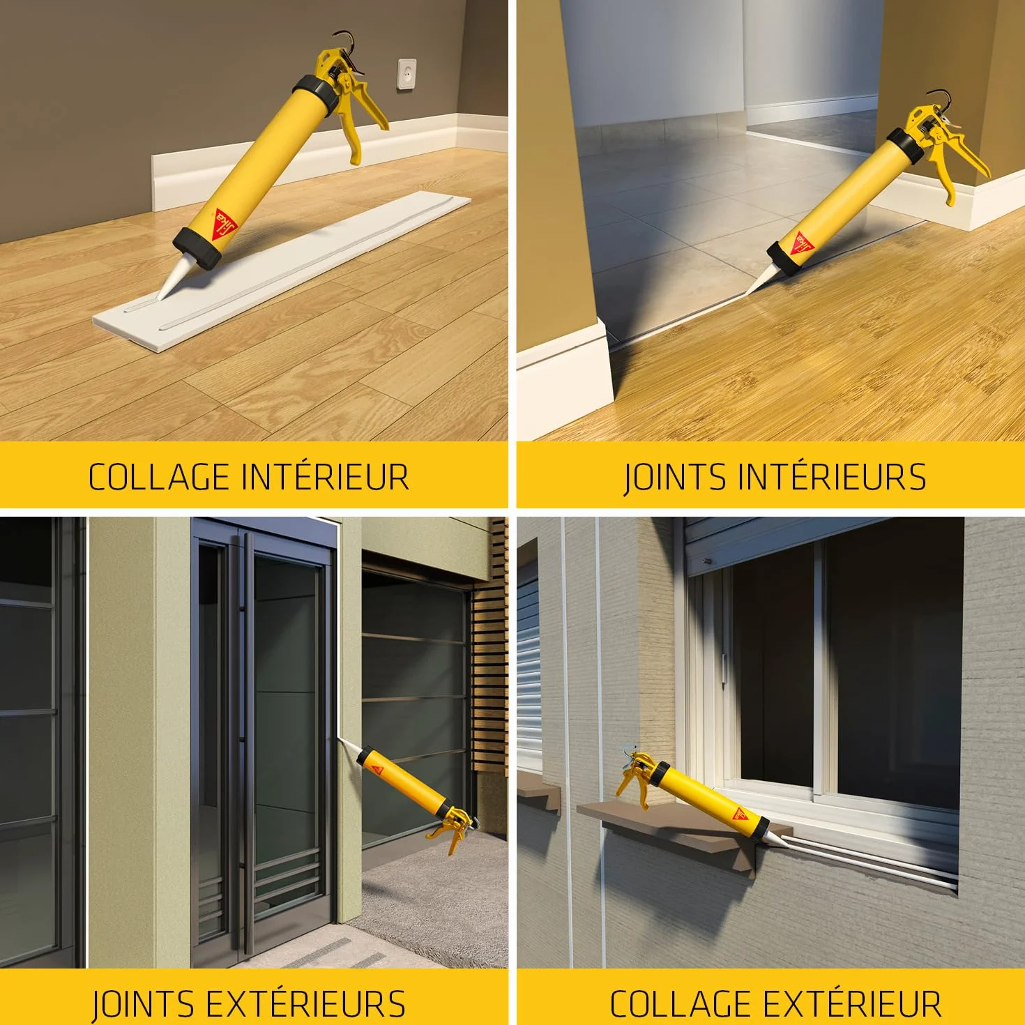 SIKA - Mastic joint et colle multi-usages - Sikaflex 11 FC Purform Marron - Tout en un - Multisupports - Intérieur et extérieur - Idéal travaux de bricolage - Durcit rapidement - 300 ml