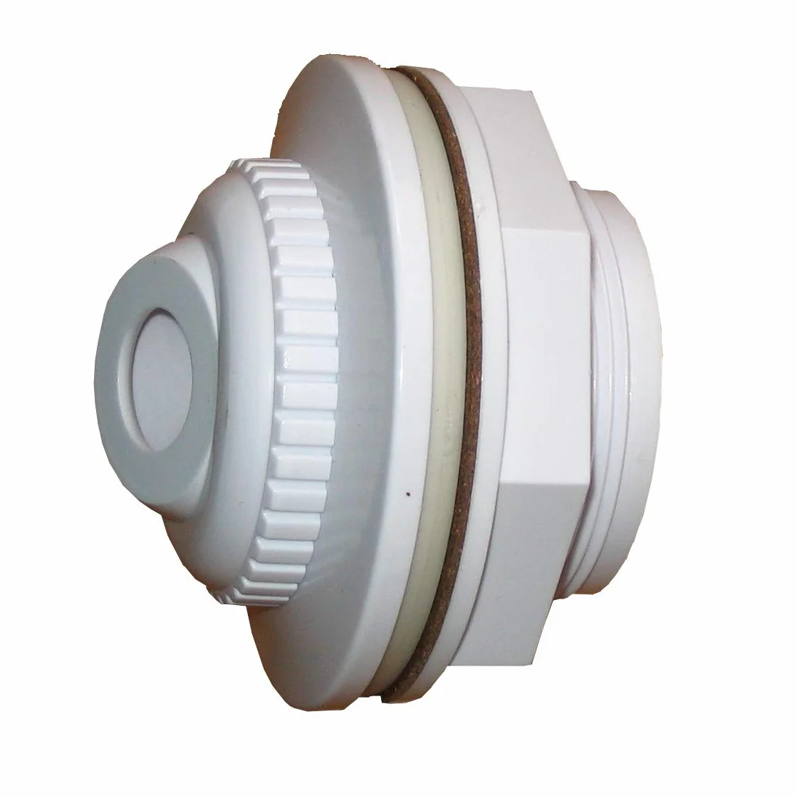 Spitato Buse de Remplissage pour Bassin en Acier, Buse d’Afflux, Blanc