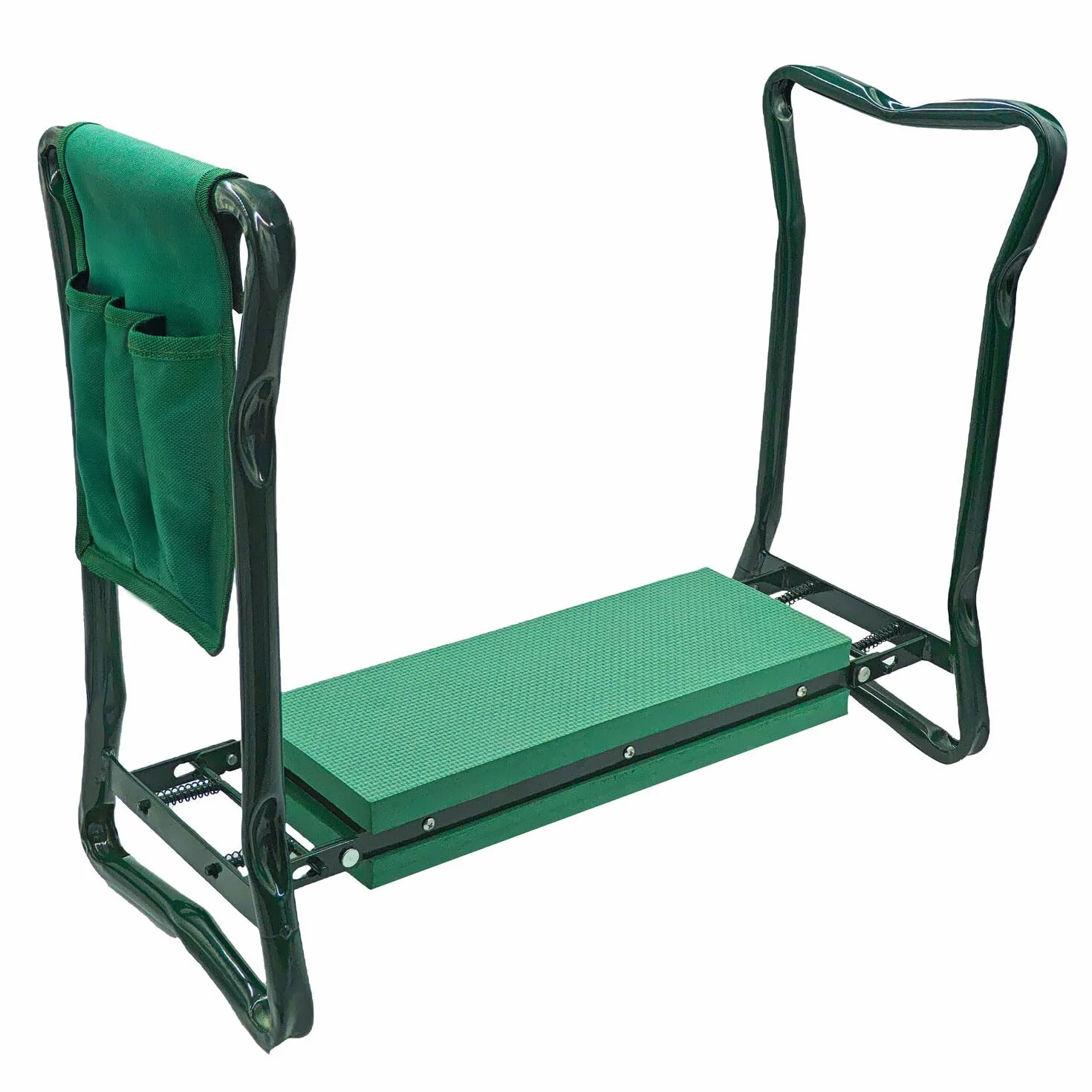 Genouillères de jardin pliables et tabouret 3 en 1 Vert 60 x 27 x 49 cm