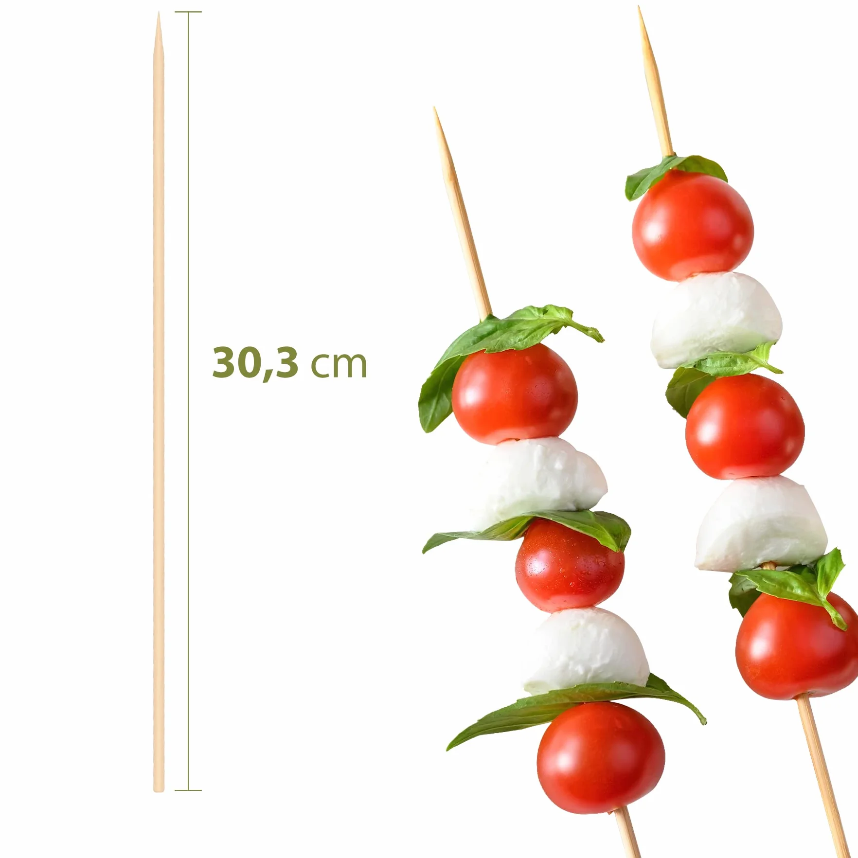 Brochettes en bois pour barbecue grillades 100-12000 pièces taille 10-30cm