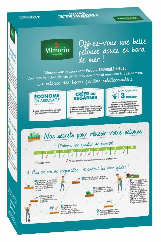 Vilmorin Pelouse Tropicale Kikuyu 500 g