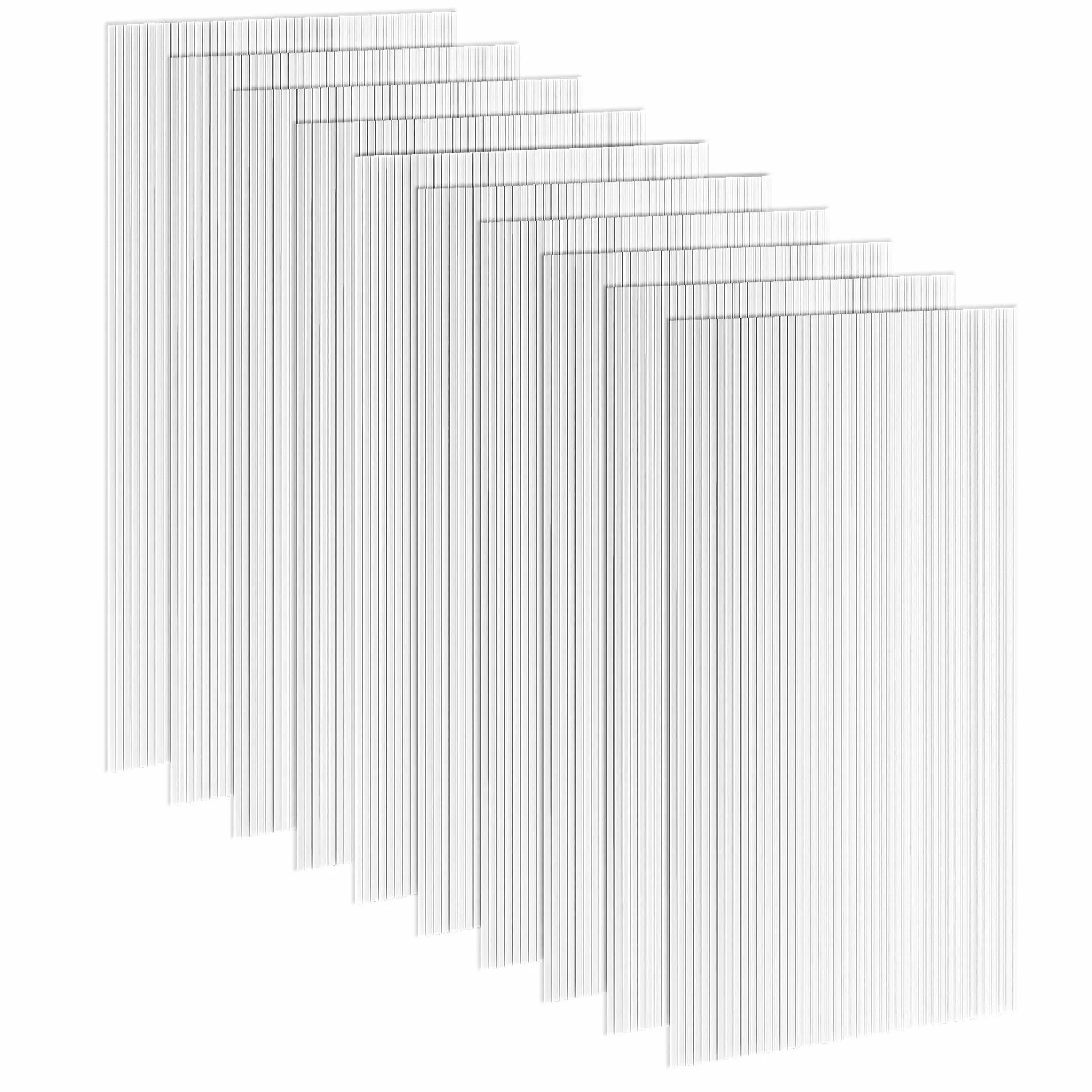 Outsunny Panele Alveolarne z Poliwęglanu 4 mm, Odporne na UV, 120x60 cm, Przezroczyste