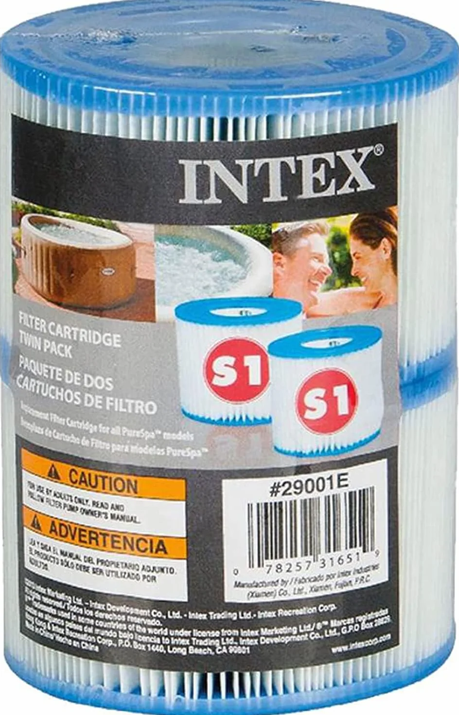 Intex Lot de 12 cartouches filtration pour SPA