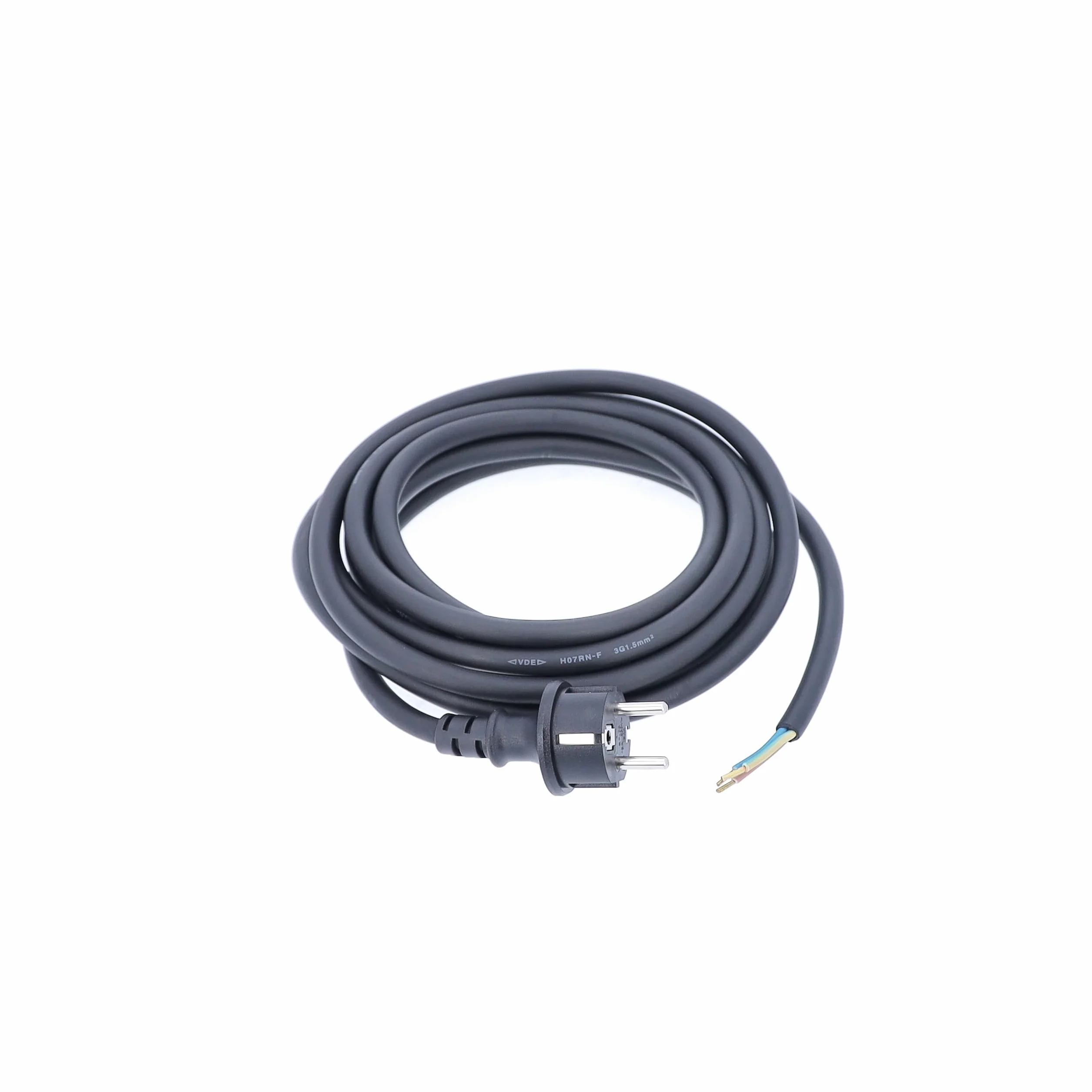 as - Schwabe Câble de raccordement en caoutchouc - H07RN-F 3G1.5, Noir, 4,5 m