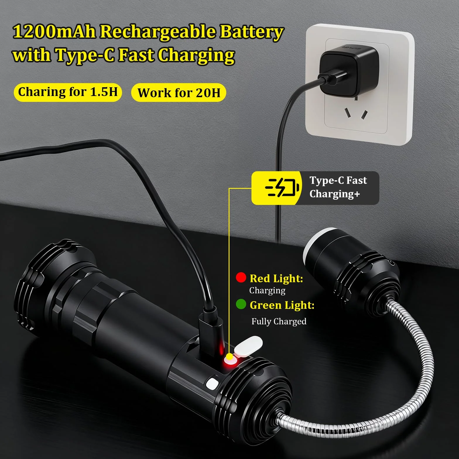 Lot de 2 lampes de barbecue magnétiques rechargeables IMAGE