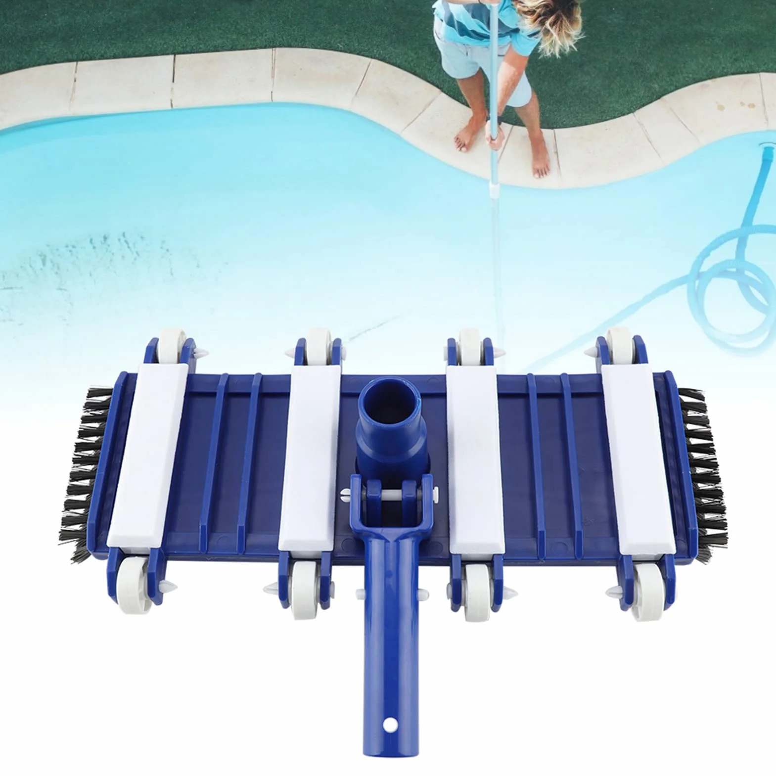 Tête d'aspirateur Spa avec Roues et Brosse latérale
