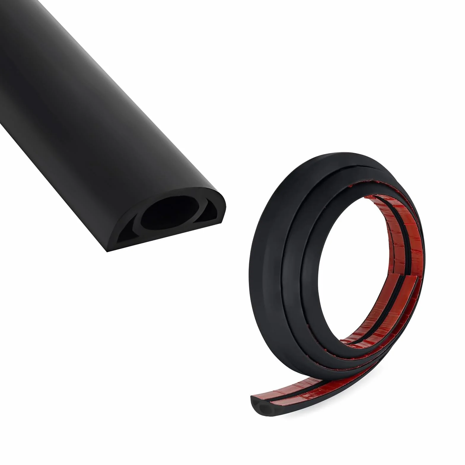 Goulotte Passe Cable Sol, Goulotte Autocollante 20 mm (L) x 10 mm (H) x 3 Mètres de Longueur, Protege Canal De CâBle, pour Câbles électriques Domestiques, Protection de Câble, Cache-Câble, Noir