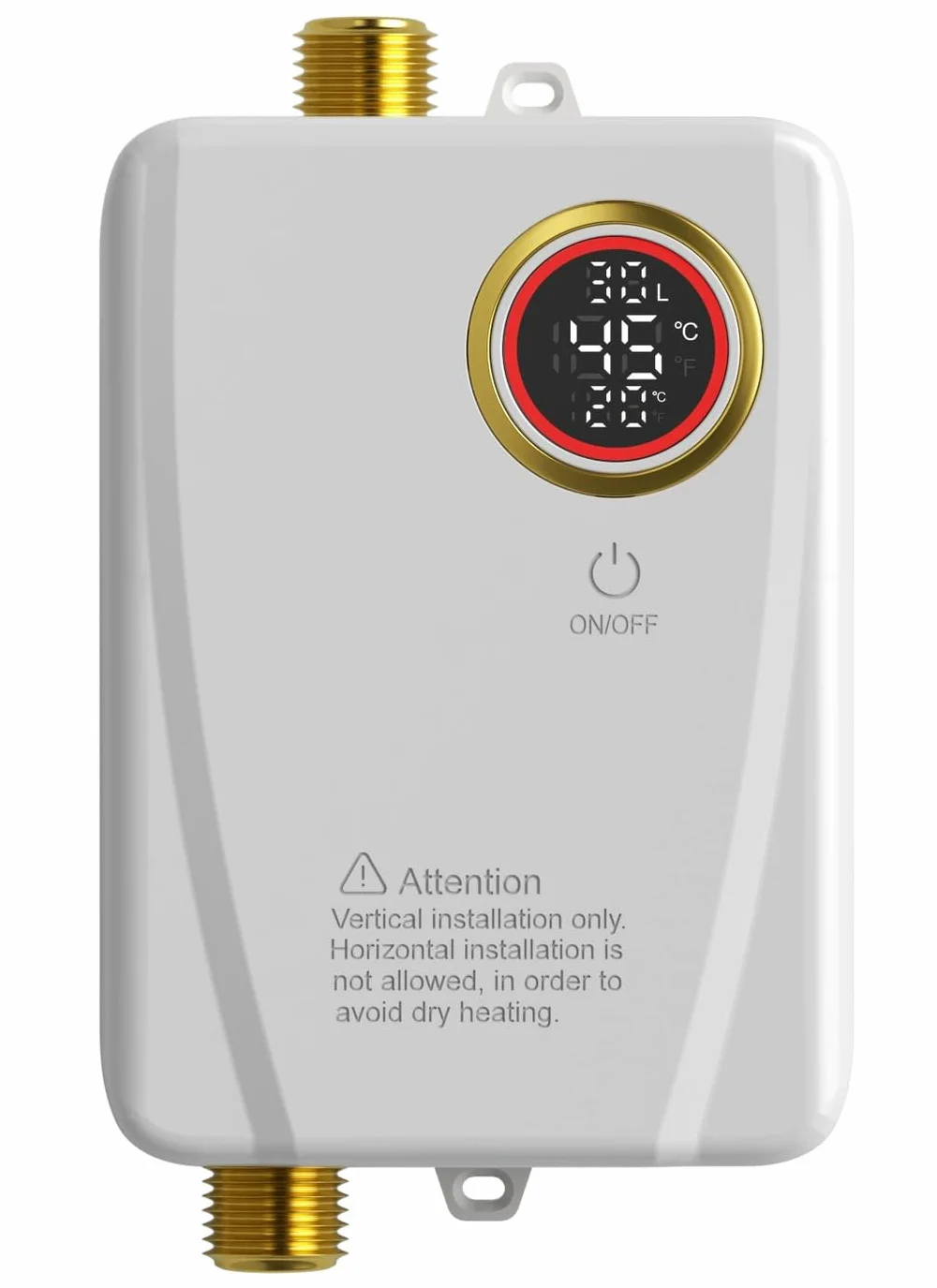Chauffe-eau électrique 220V 3500W sans réservoir instantané avec écran numérique