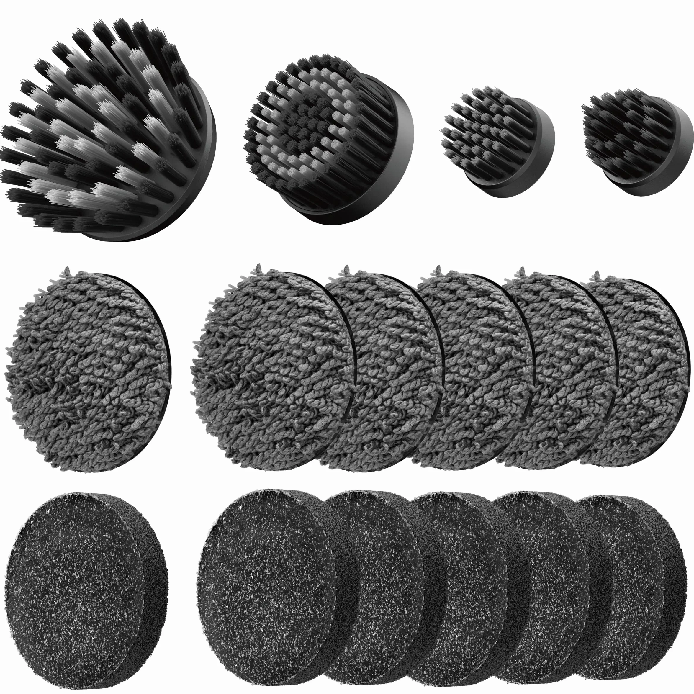 HOTO 16 têtes de Brosse de Remplacement pour la Brosse à Joints Wand™ – adaptées au Nettoyage des Carreaux, Joints, Coins et Fissures
