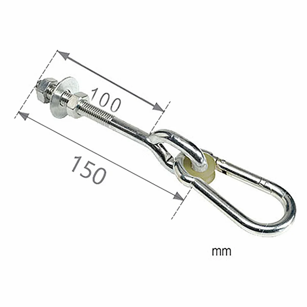 Crochet de Plafond 150Kg 150mm pour Balançoire Hamac Chaise Accrochante