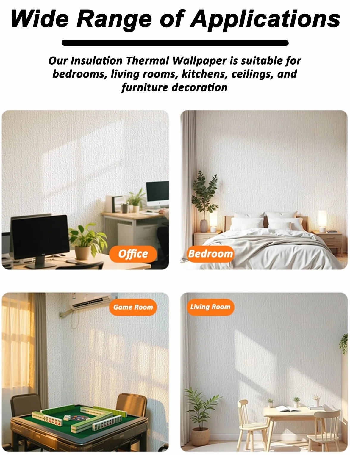 Rouleau de Papier Peint Autocollant Isolant Thermique Anti Humidité Bruit Imperméable 5 mm Papier Peint Adhesif Revetement Mural - Matériau Mousse XPE Coussin Mural pour Salon(Rose,50cmx3m)