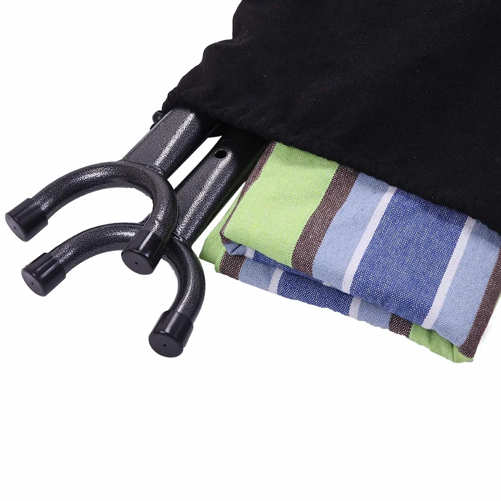 Hamac sur Pied 250kg Réglable 305x109x104 cm Support métallique 1-2 Personnes Vert-Violet