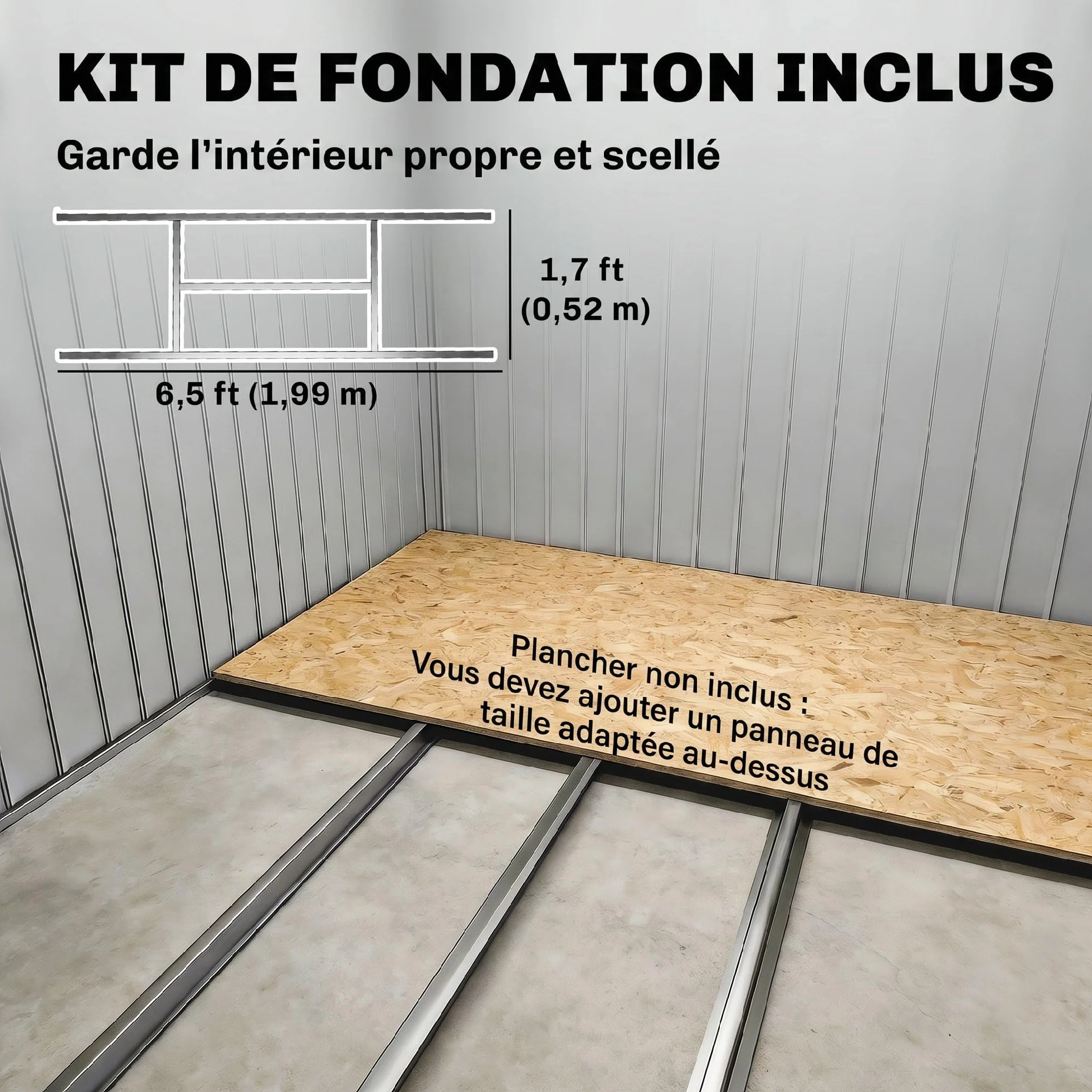Outsunny Abri de Jardin Acier galvanisé 2,77 m² 213x130x172 cm Portes coulissantes verrouillables Gris foncé