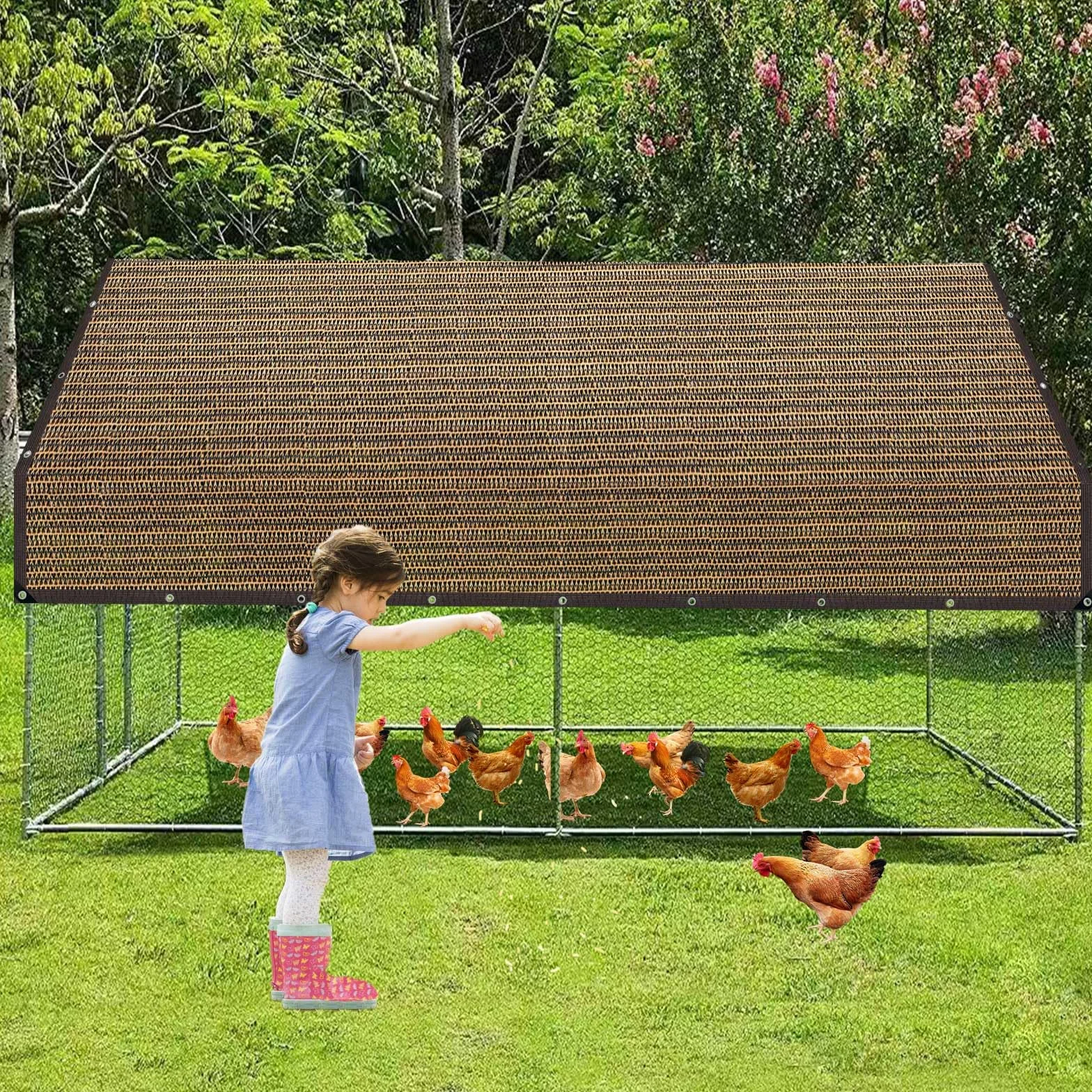 Toile d'ombrage Filet Protection Solaire 80% UV Tissu Coupe-Vent pour Serre Jardin Pergola
