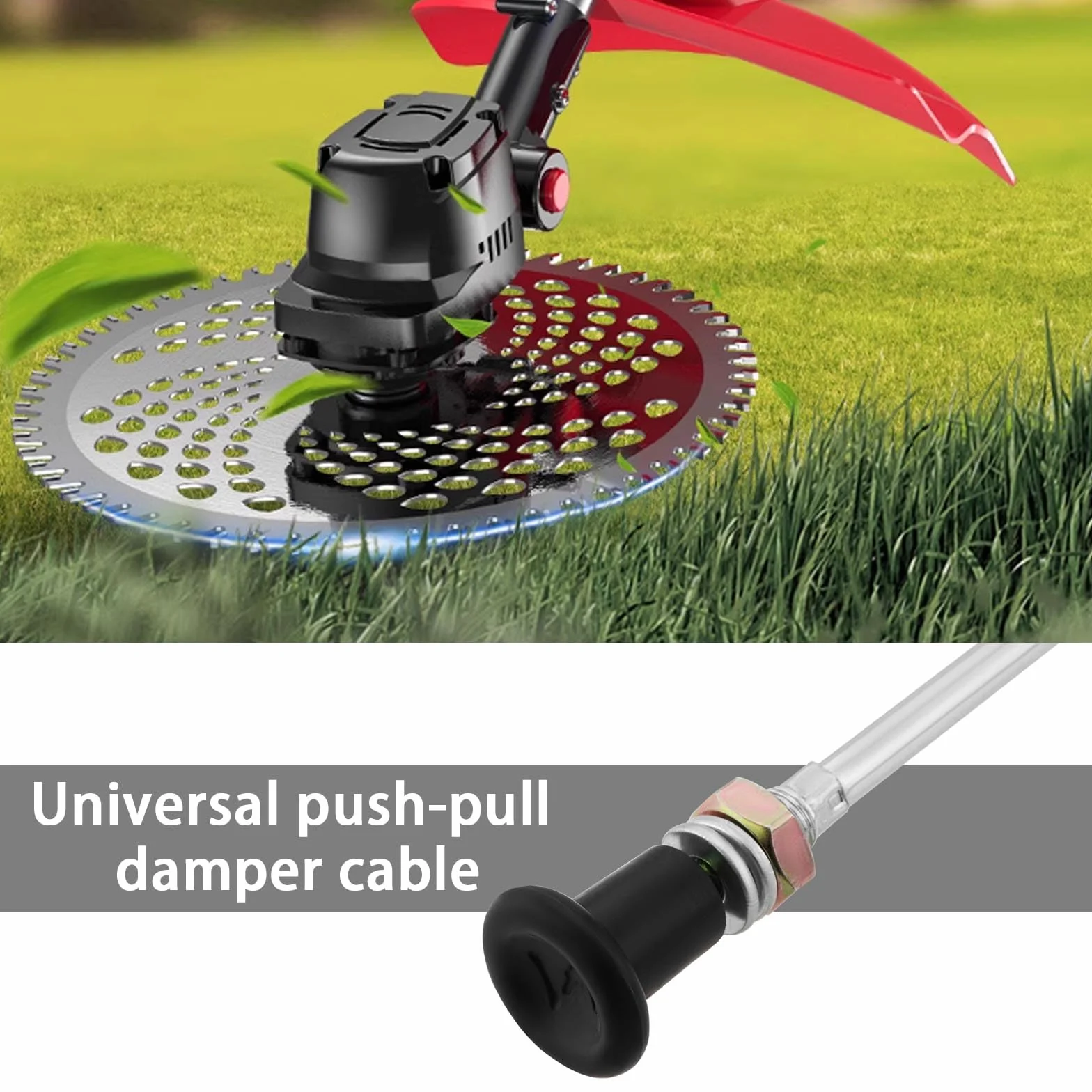 Câble de Commande Starter Universel 160 cm 50 mm Course pour Tracteurs de Pelouse Go-Karts