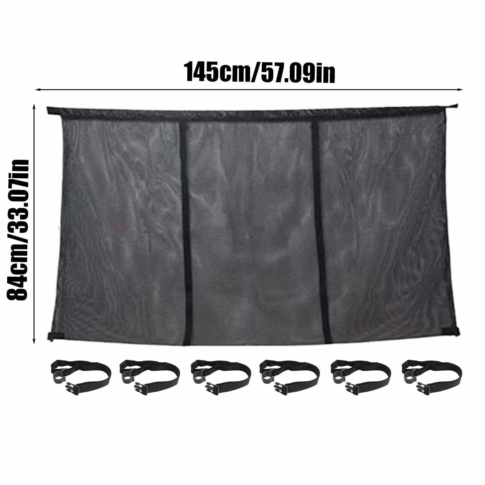 Filet Rangement Piscine 145 x 84 cm Poche Drainante pour Bouées, Balles