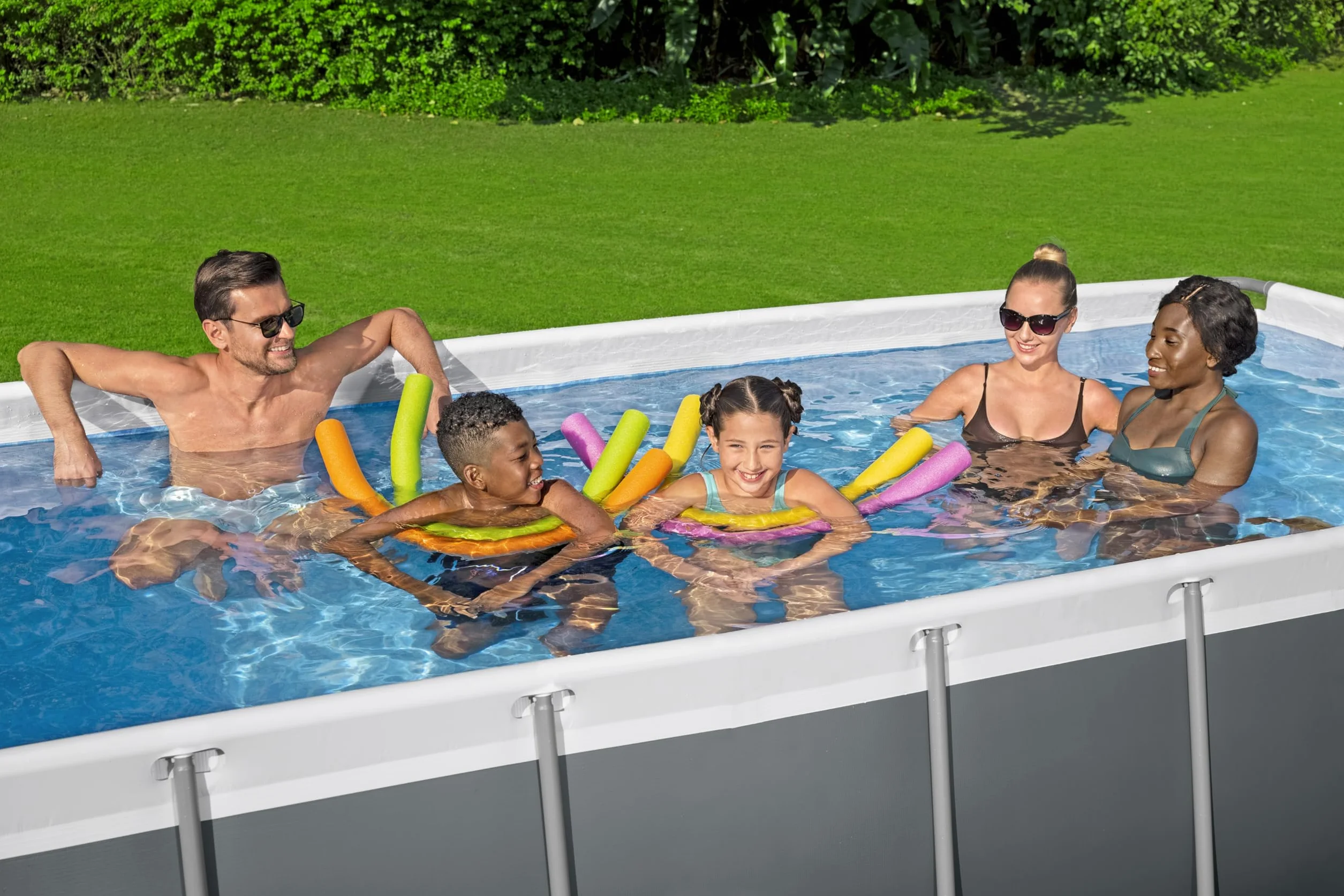 Bestway Steel Pro Max Kit Piscine Hors Sol 404 cm x 201 cm x 100 cm Gris