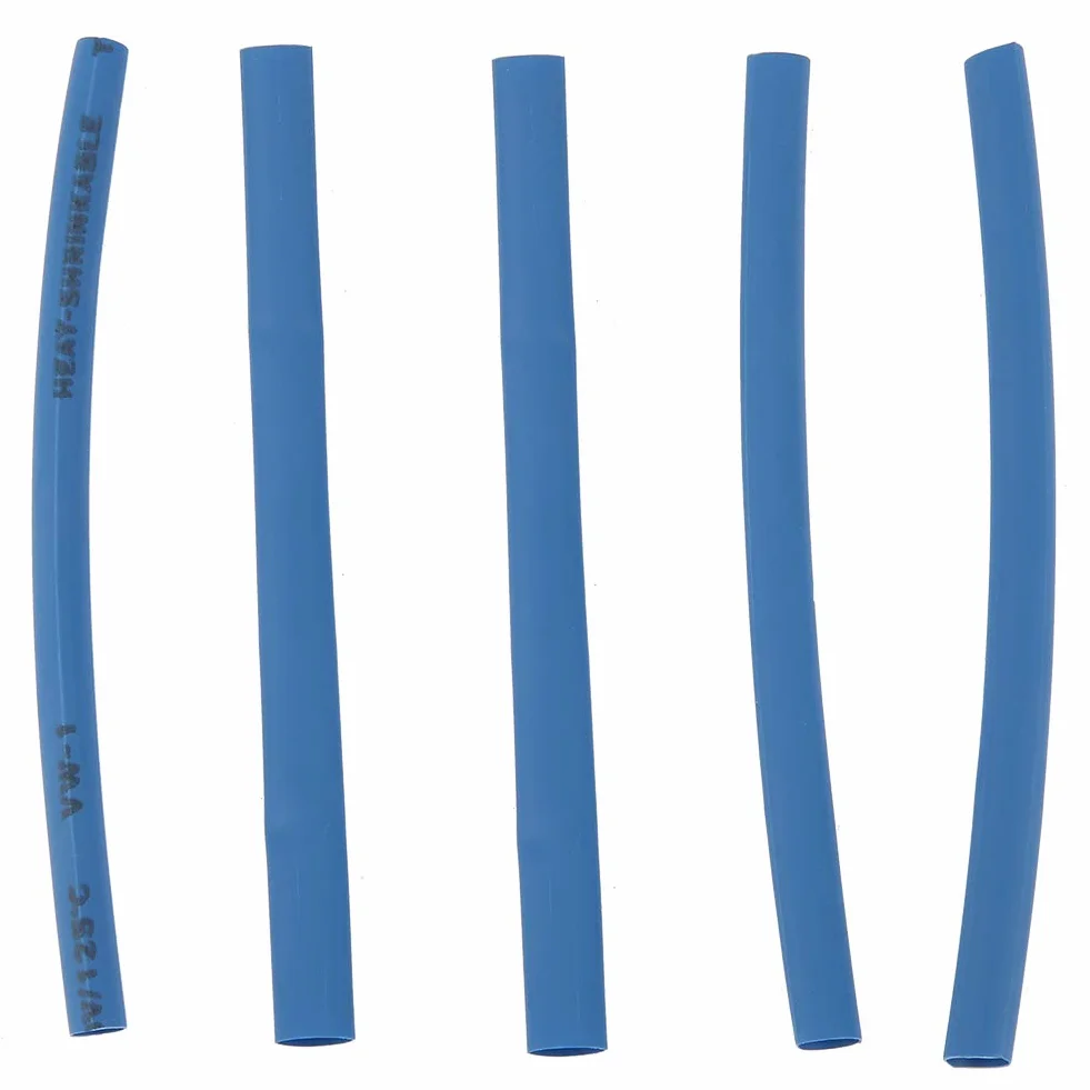 100pcs XLPE Thermorétractable Fil Électrique Câble Isolé Gaine Wrap Assortiment Tube Kit 5 couleurs 5Tailles 100mm pour Câble Joint Réparation Protection Mécanique