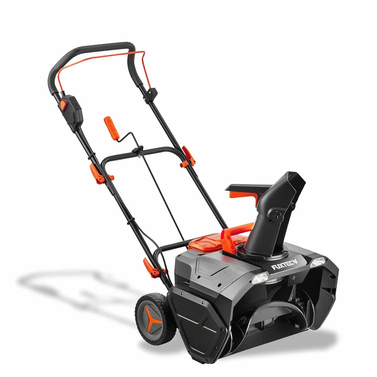 FUXTEC Fraise à neige sans fil 40V FX-E2SFSET, chasse-neige batterie Li-Ion 51 cm, portée 6 m, LED