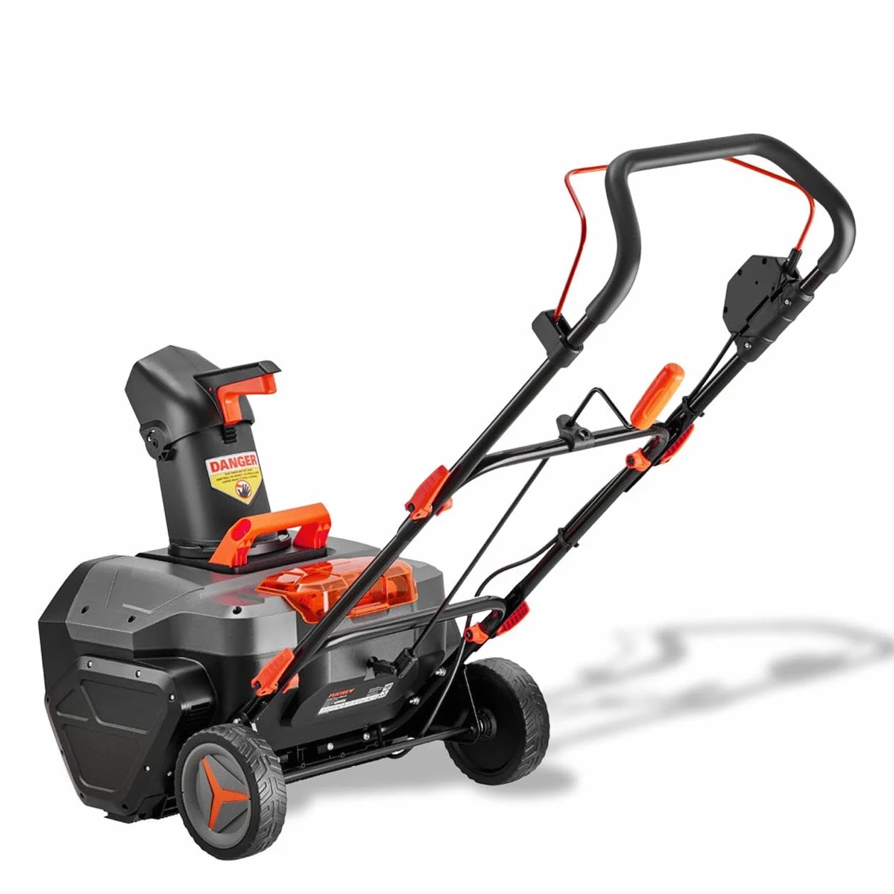 FUXTEC Fraise à neige sans fil 40V FX-E2SFSET, chasse-neige batterie Li-Ion 51 cm, portée 6 m, LED