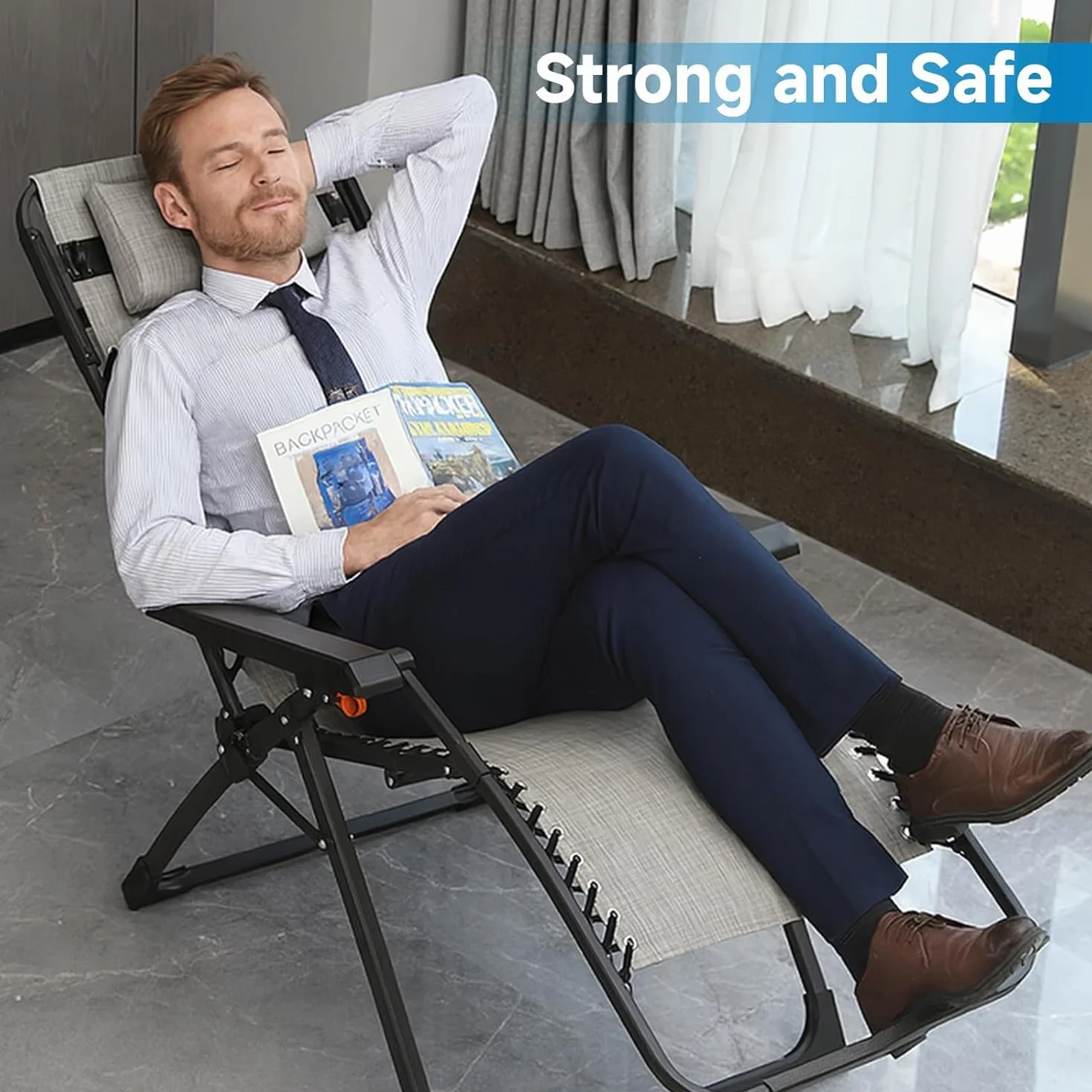 Élastiques de Rechange pour Transat Lafuma, Corde Remplacement Fauteuil Relax Zero Gravity, Chaise Longue Résistant (Noir)