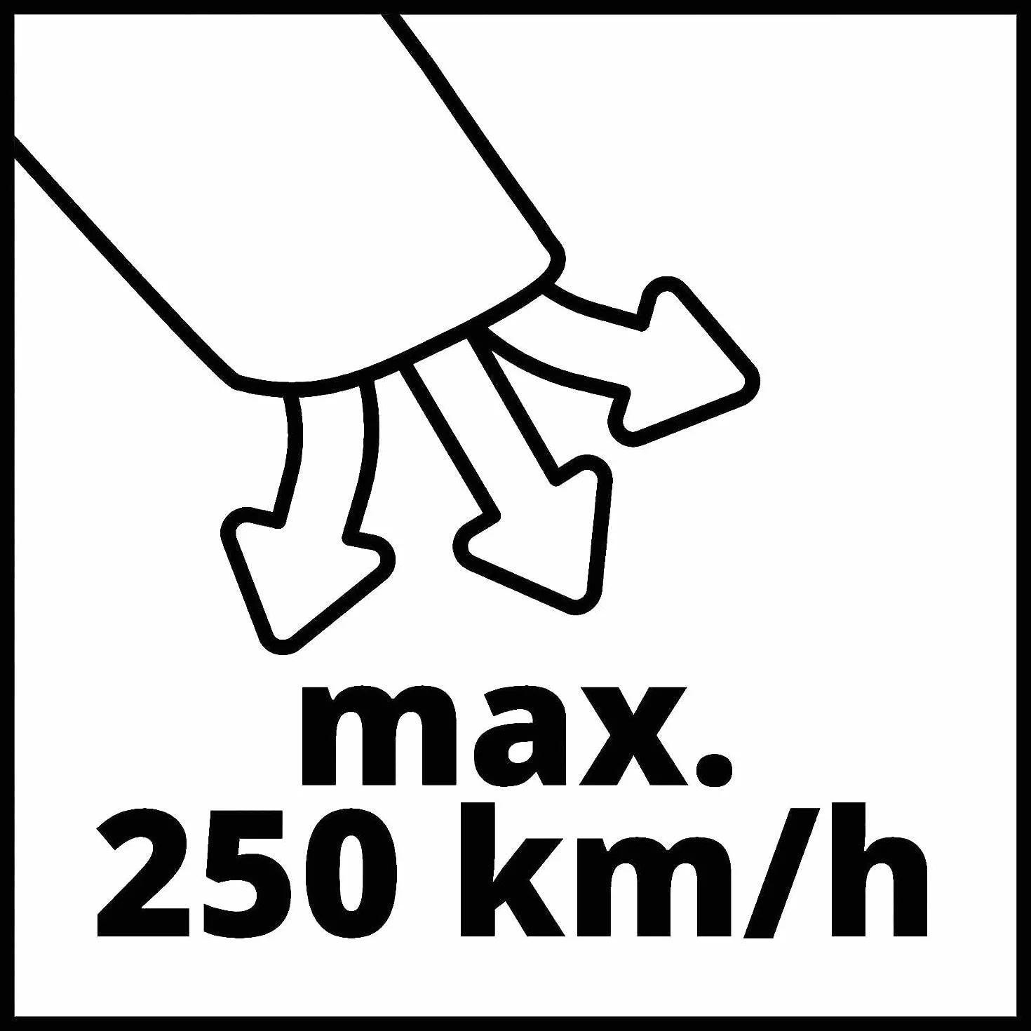 Einhell Souffleur sans Fil GE-UB 18/250 Li E-Solo Power X-Change 18 V 250 km/h