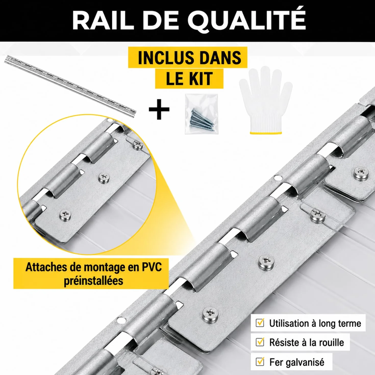 Rideau de Porte Transparent PVC kit de Bande de Plastique Lisse 120cmx210cm métanche Standard congélateurs commerciaux entrepôts garages Lutte antiparasitaire Vinyle résistant AP1173