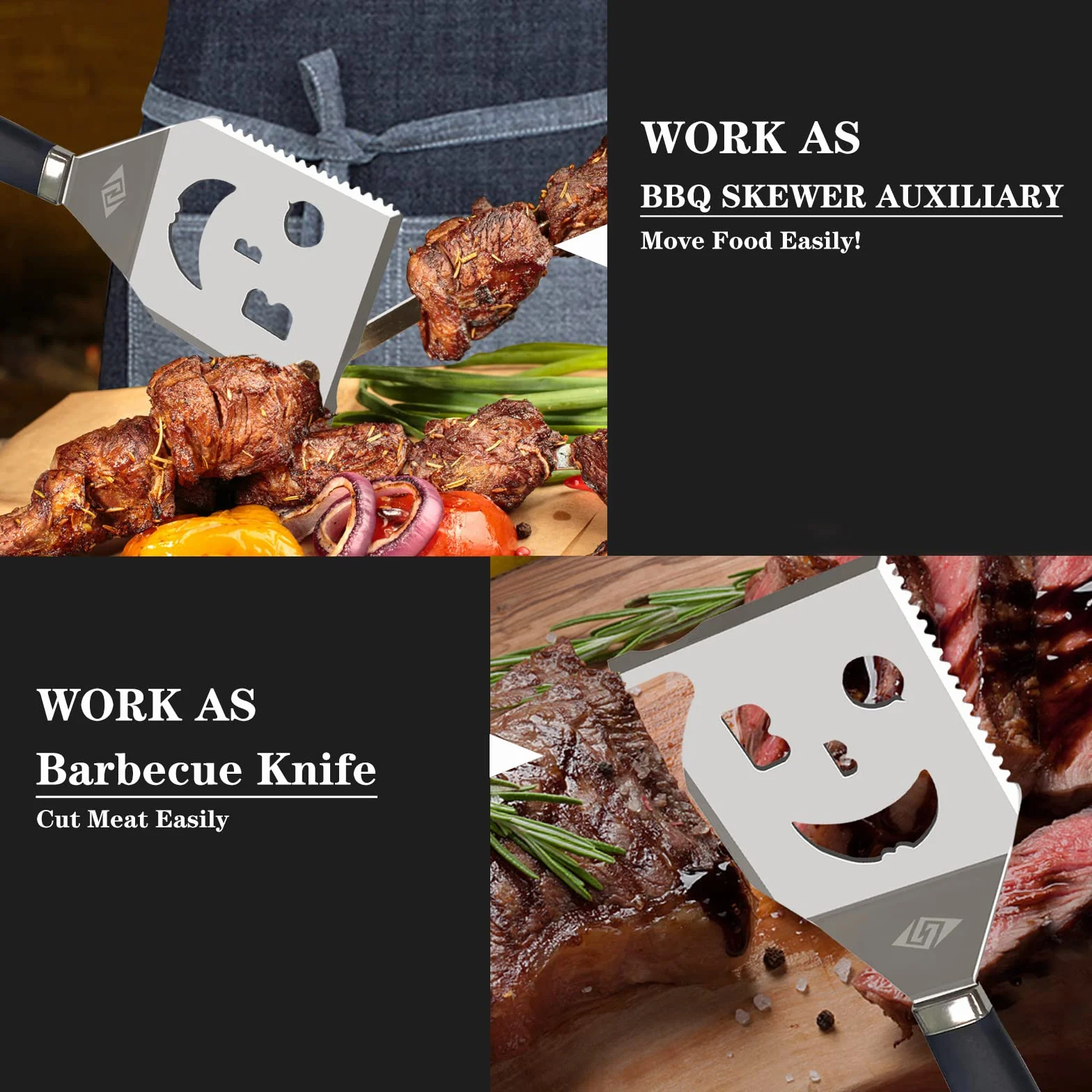 Spatule de Barbecue 7 en 1 - Accessoire Multifonction