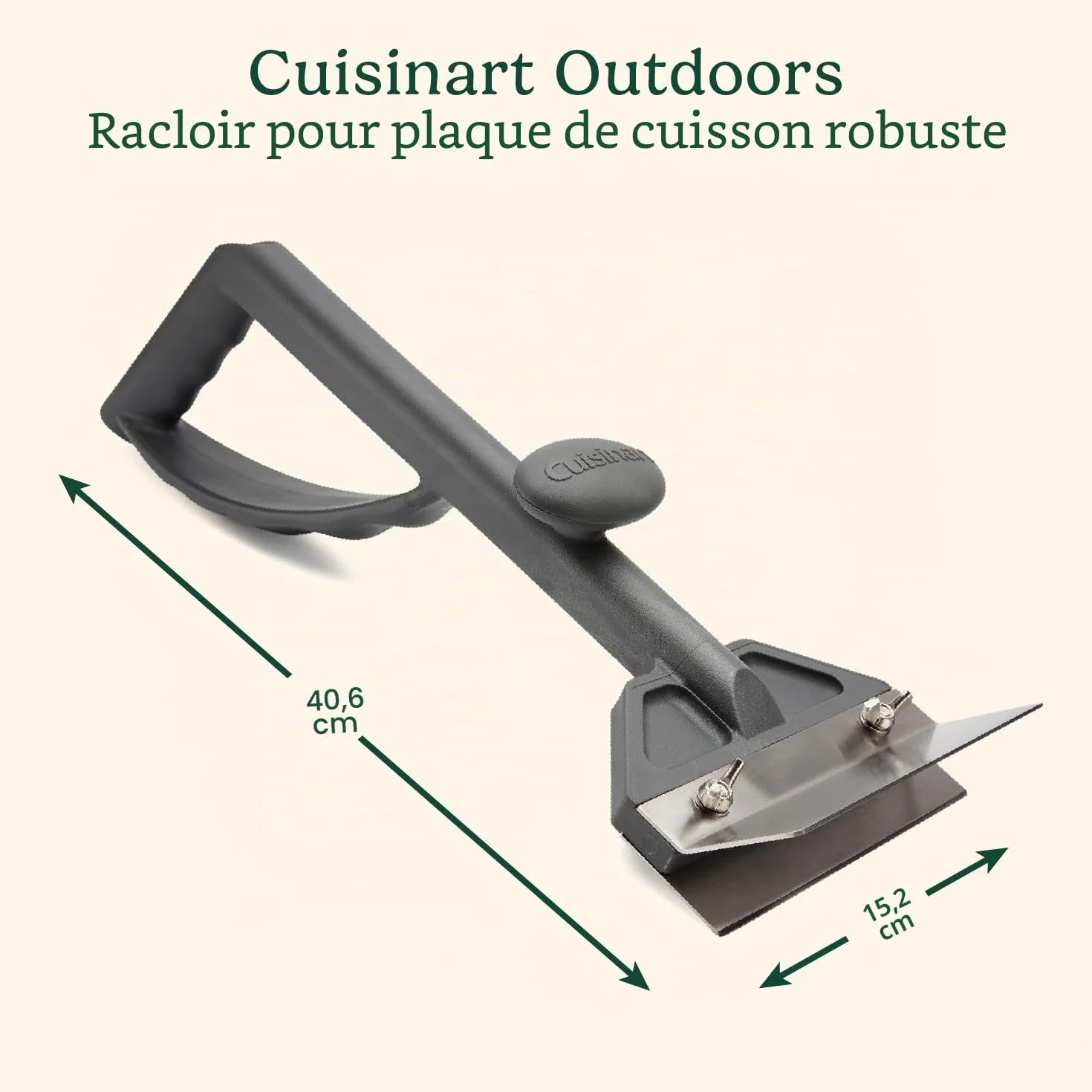 CUISINART CCB-500 Grattoir pour Gril Acier Inoxydable Lame 6 po