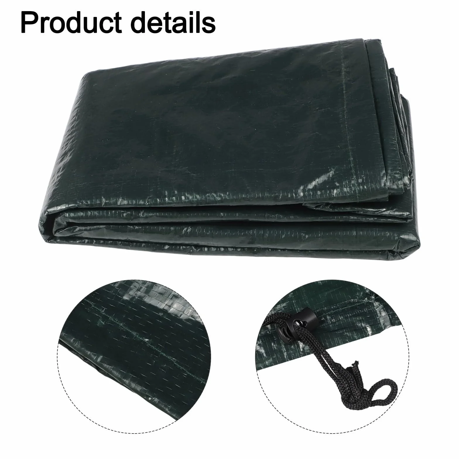 Housse de banc imperméable polyéthylène 134x66x63/89 cm protection anti-poussière cordon serrage réglable