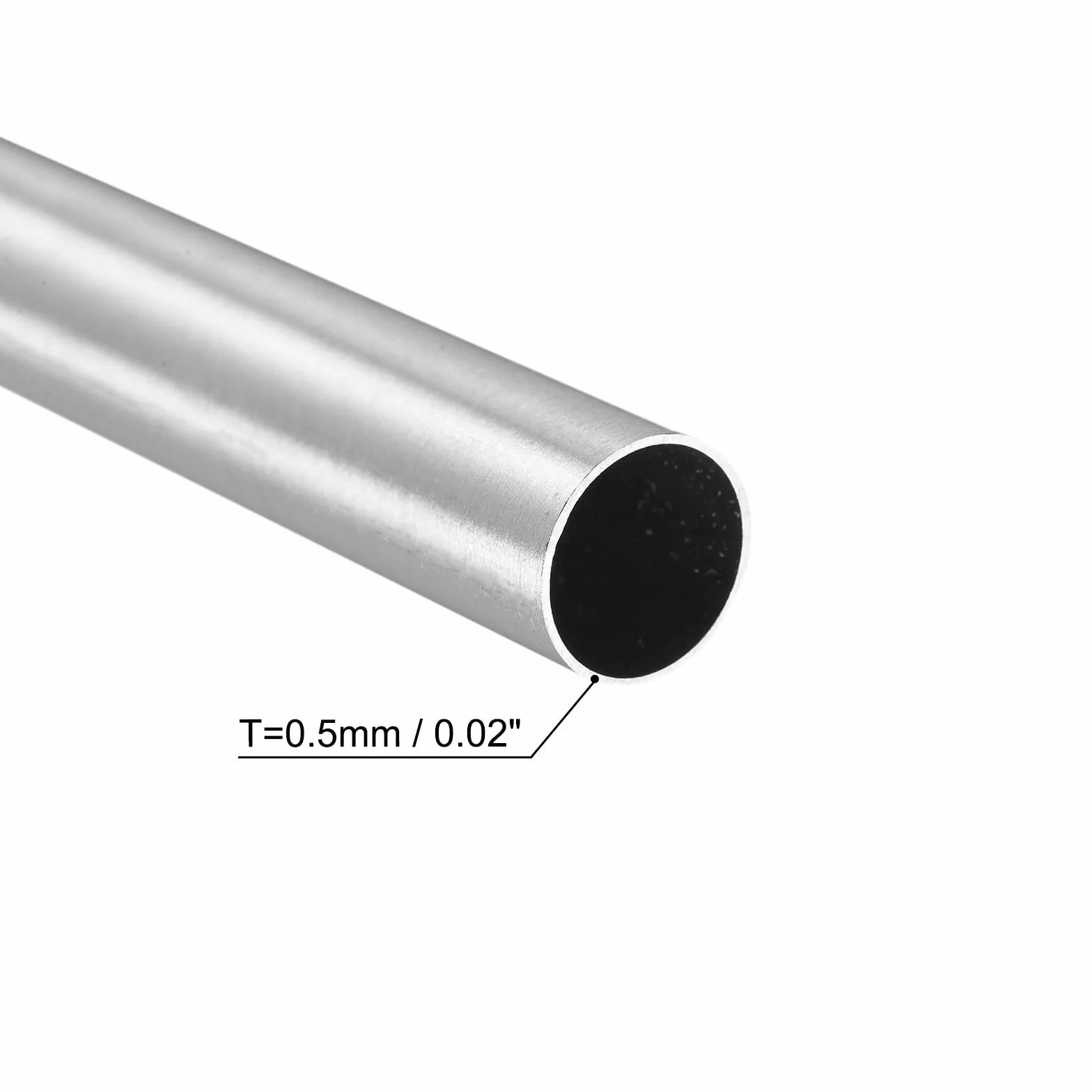 sourcing map 304 Inoxydable Acier Tube, 13mm OD 0.5mm Paroi Épaisseur 250mm Longueur