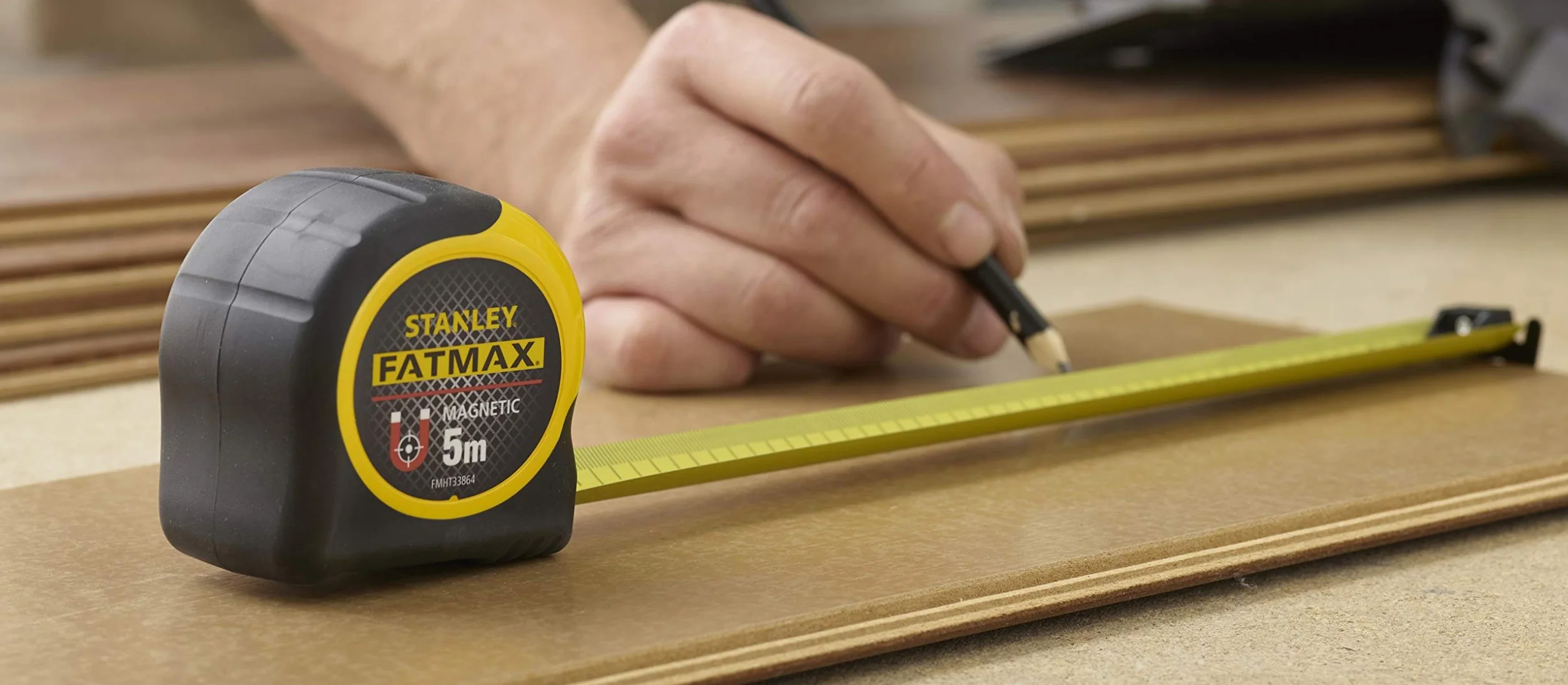 STANLEY FATMAX mètre ruban magnétique 5m Blade Armor thermoplastique mylar anti abrasion anticorrosion zéro réel