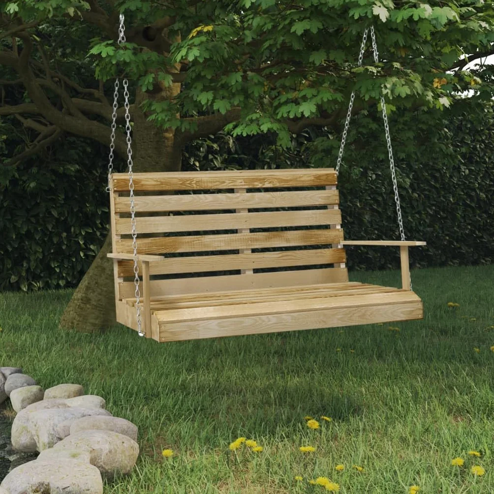 Balancelle 110 cm Bois de pin imprégné Brun 25KG