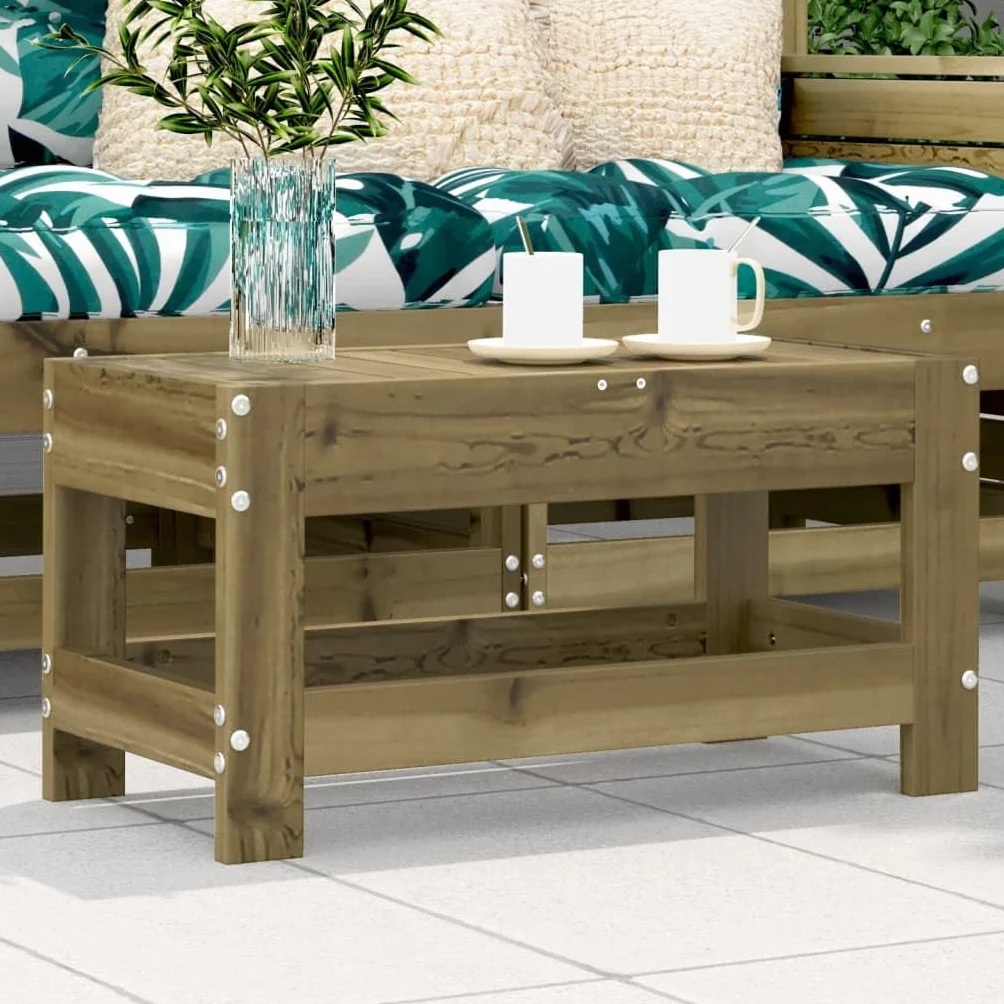 Tabouret de jardin 62 x 30 x 32 cm bois de pin imprégné autoclave design modulaire meubles extérieur balcon terrasse
