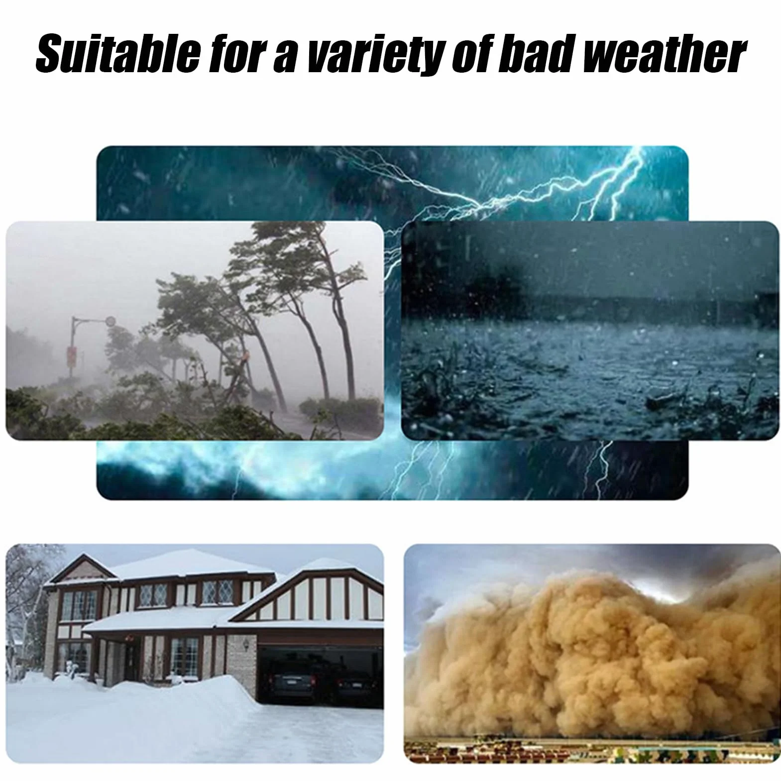 Housse de protection imperméable pour sonnette extérieure 9,7 x 6,4 cm transparente