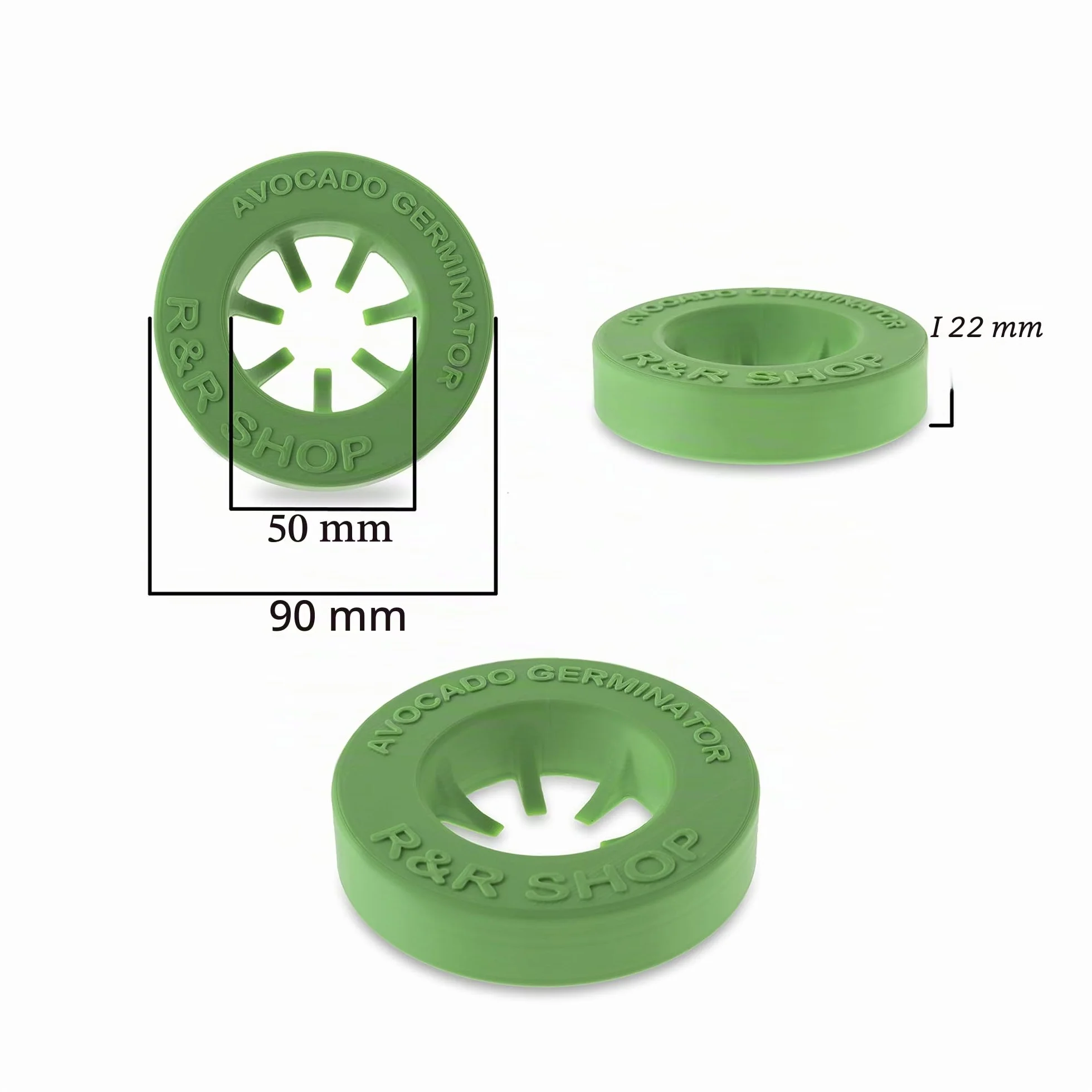Kit de Germination d'Avocat Pot Flottant R&R SHOP 100% Plastique de maïs Vert