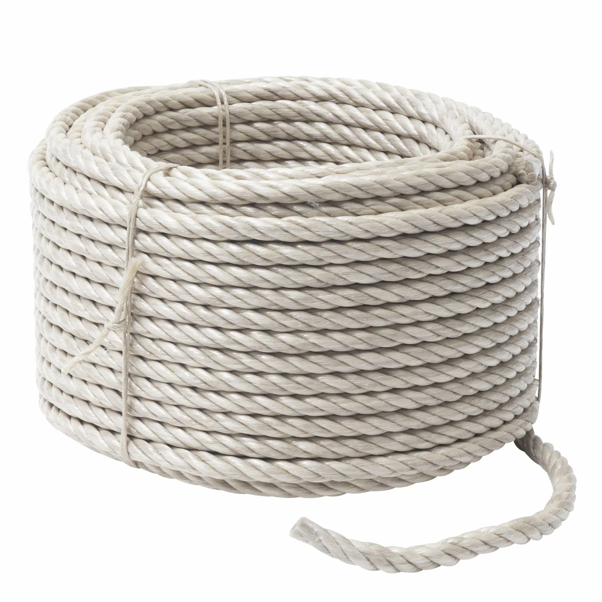 WERKA PRO Corde Beige 50m - Ø14mm - Polypropylène Haute Résistance - Charge 2300kg - Usage Intérieur/Extérieur - Flottante pour Milieu Marin - Code EAN 3700723417129